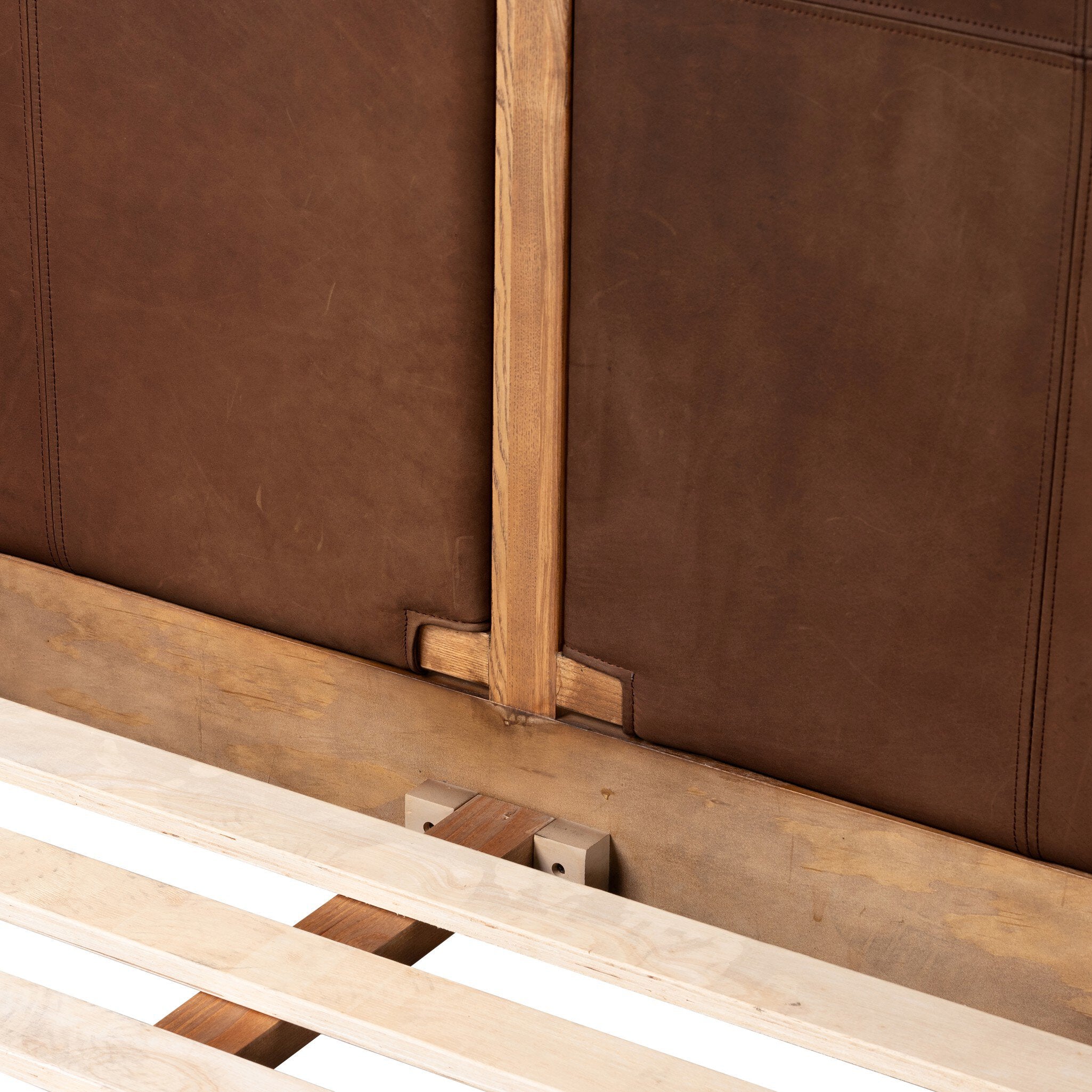 Four Hands Salado Bed — Heirloom Sienna-Natural Ash Veneer-Natural Ash Solid-King