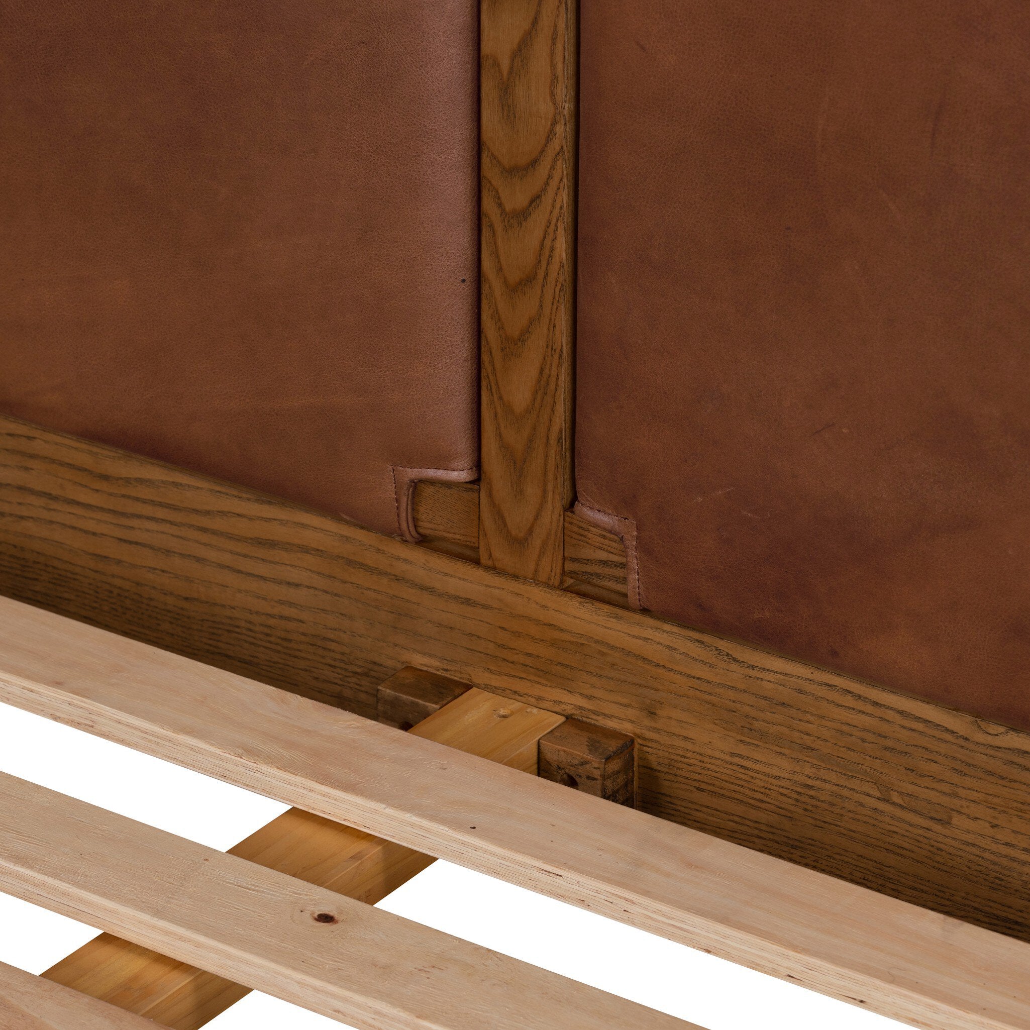 Four Hands Salado Bed — Heirloom Sienna-Natural Ash Veneer-Natural Ash Solid-Queen