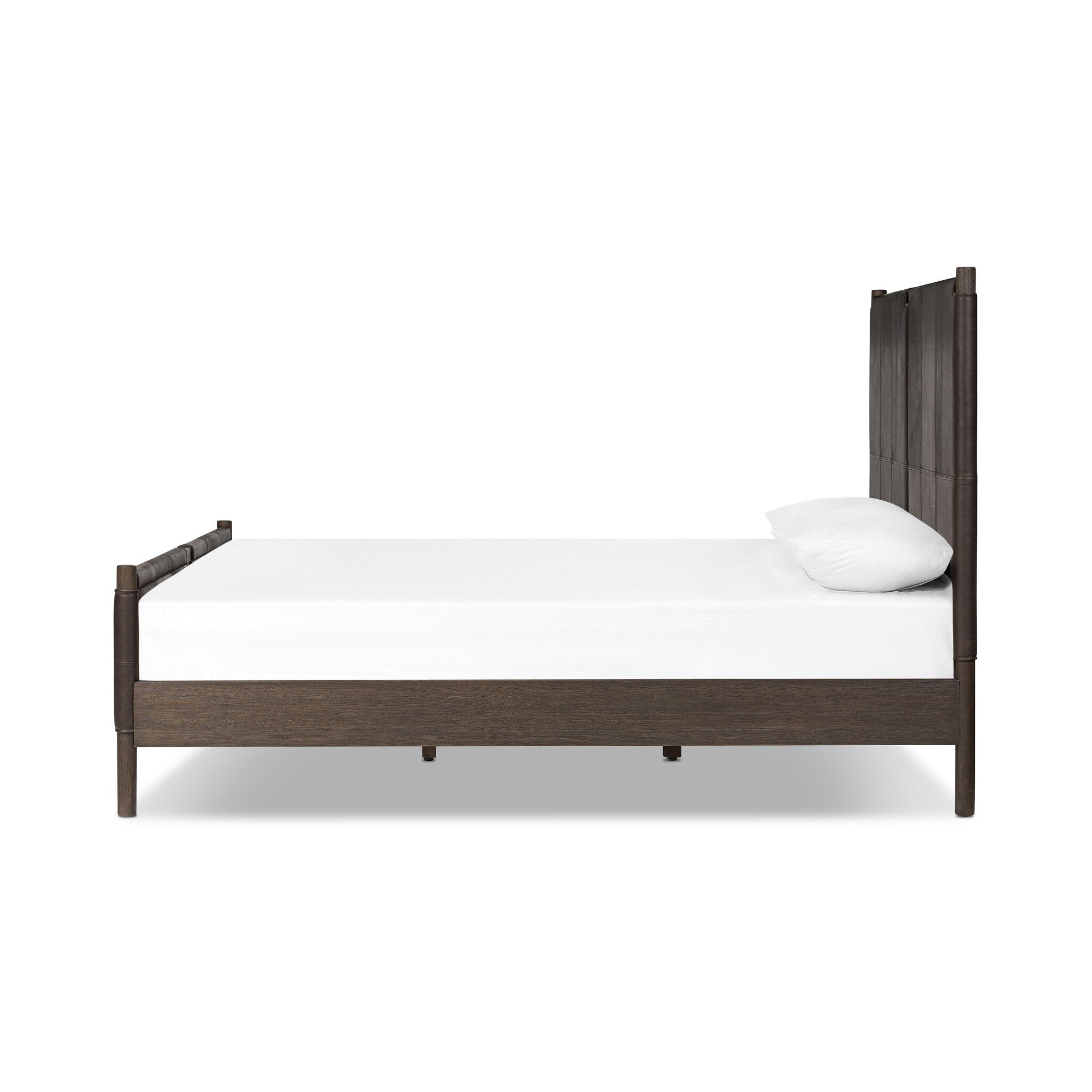 Four Hands Salado Bed — Heirloom Cigar-Rubbed Black Oak Veneer-Rubbed Black Oak-King