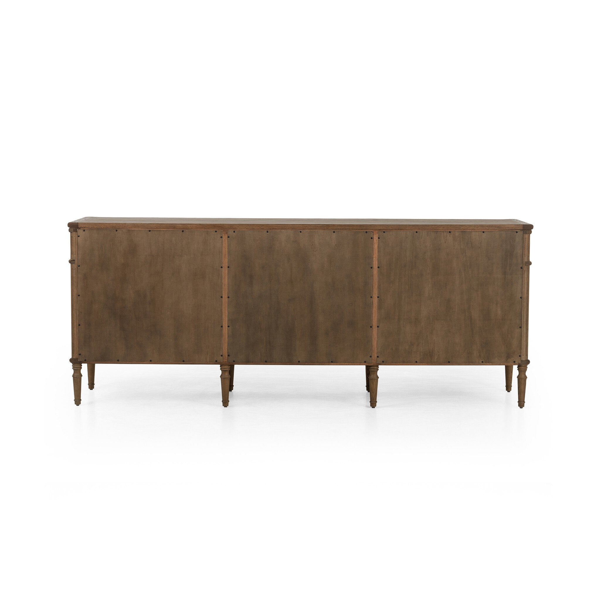 Four Hands Toulouse 9 Drawer Dresser — Toasted Oak-Toasted Oak Veneer-Aged Brass