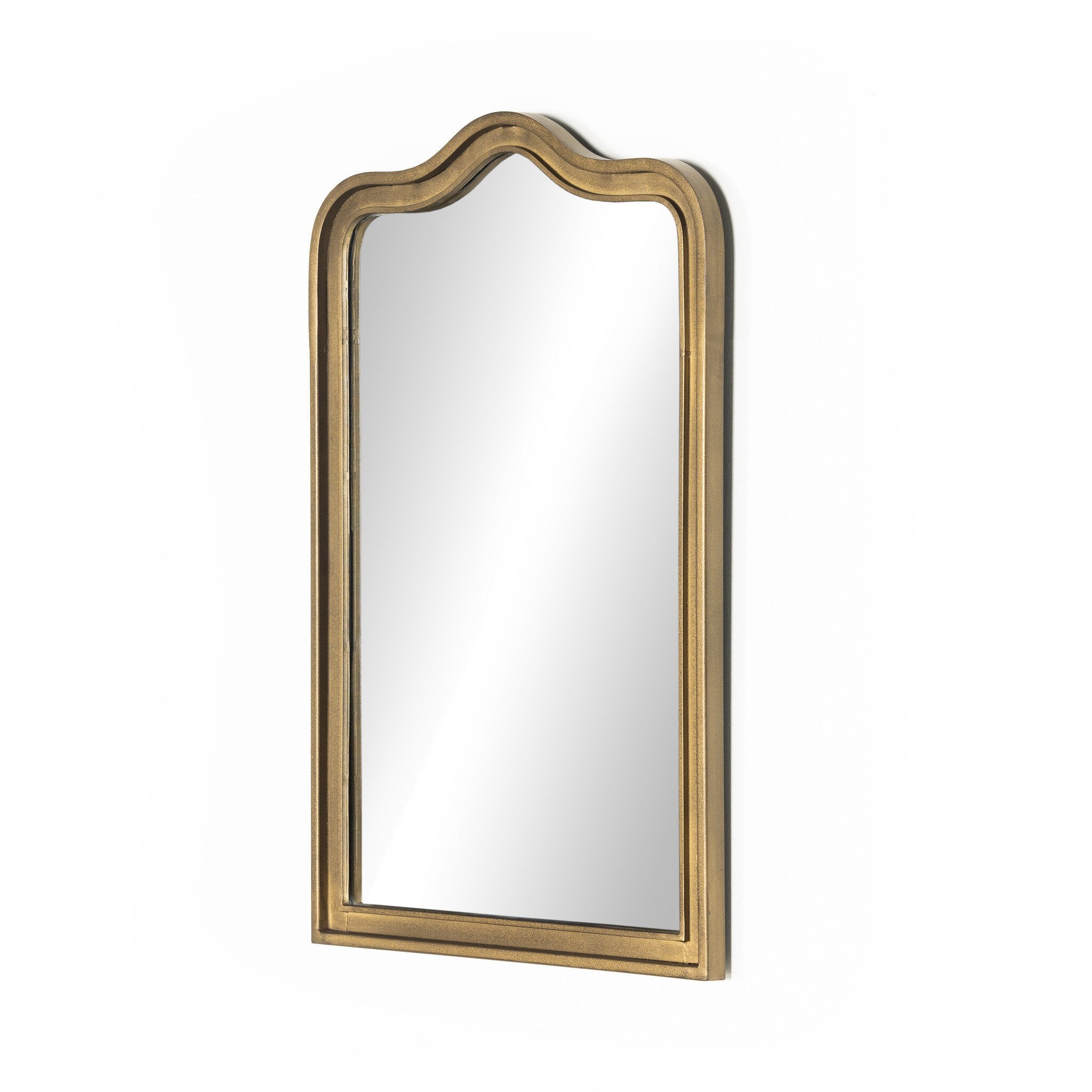 Four Hands Effie Mirror — Raw Antique Brass Iron-Mirror