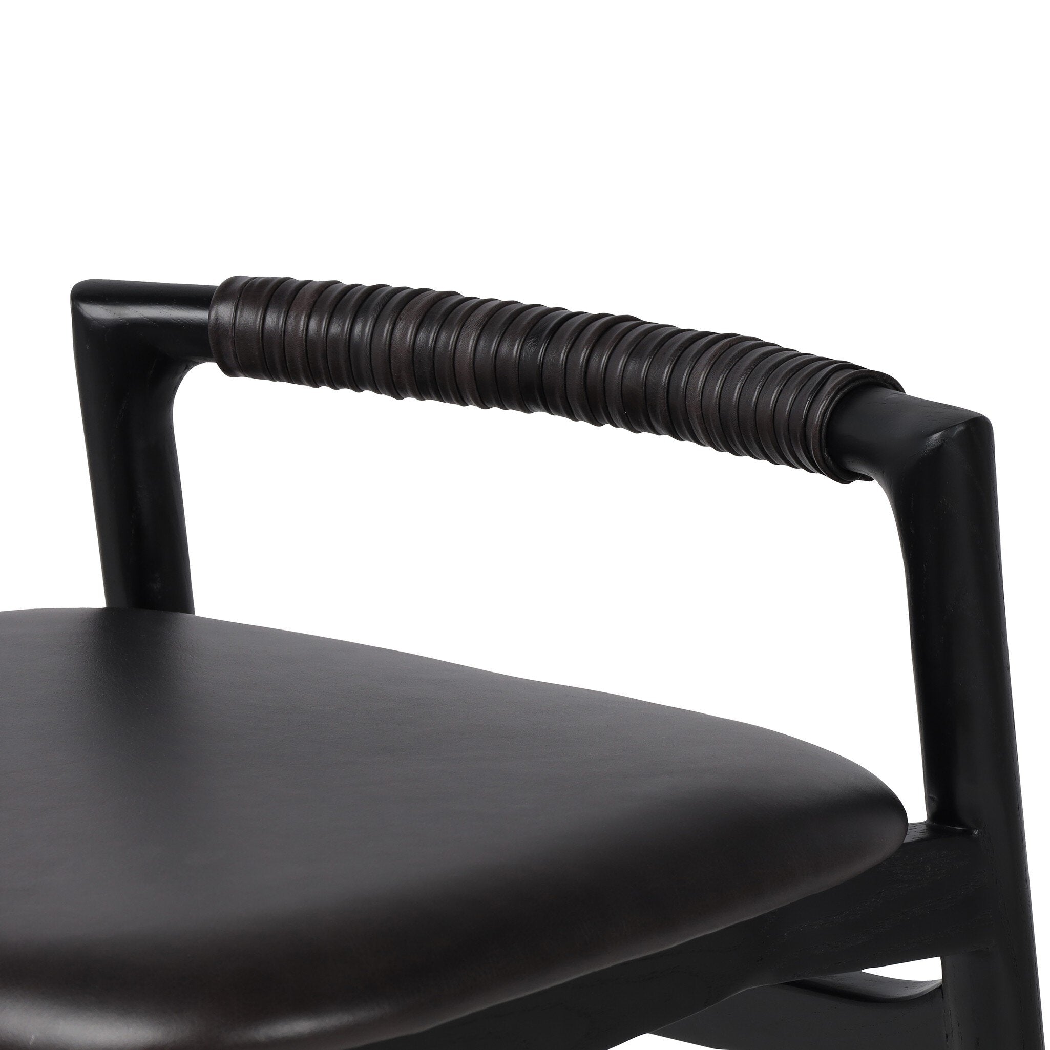 Four Hands Baden Bar + Counter Stool — Sonoma Black-Brushed Ebony-Bar