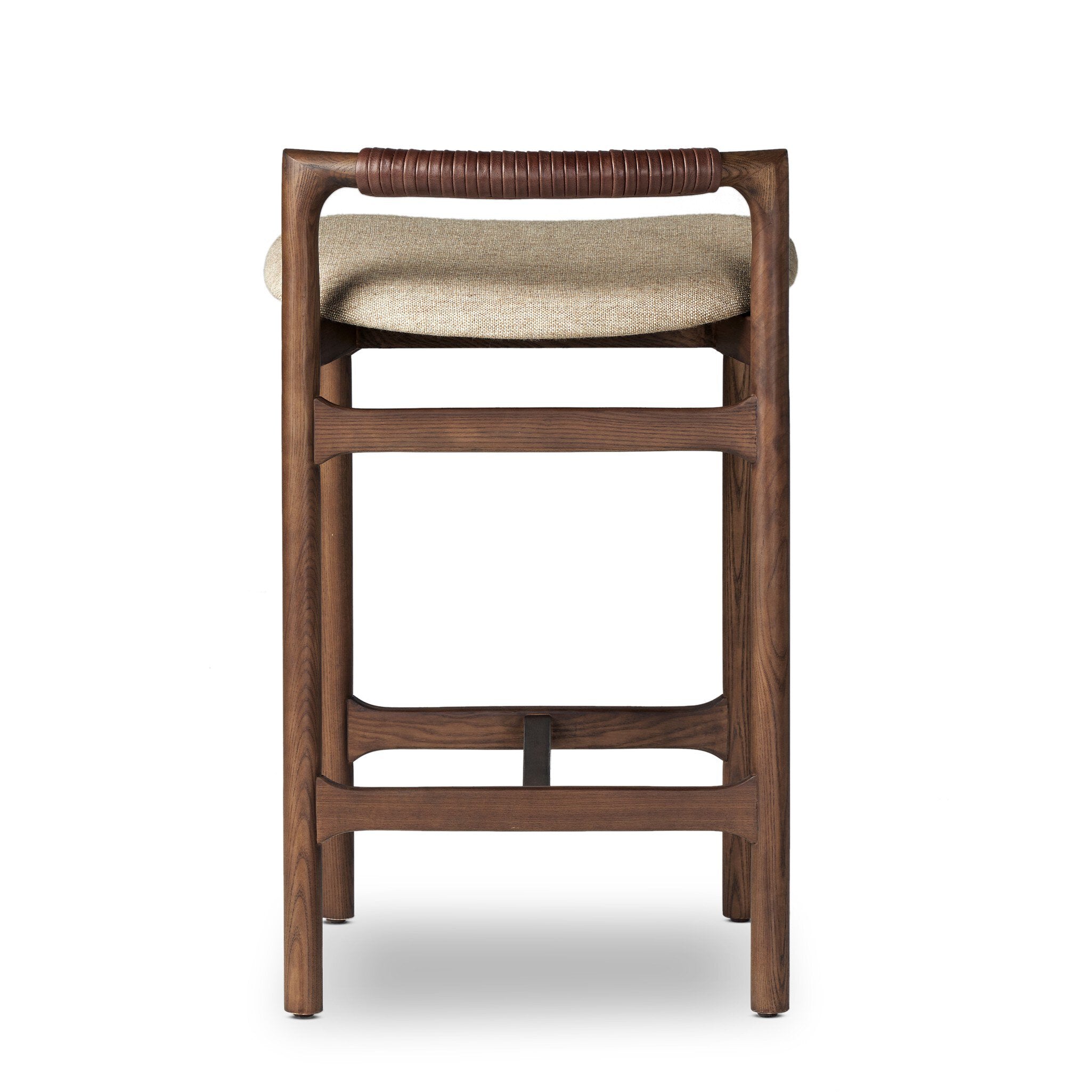 Four Hands Baden Bar + Counter Stool — Alcala Wheat-Sienna Brown-Sonoma Coco-Counter