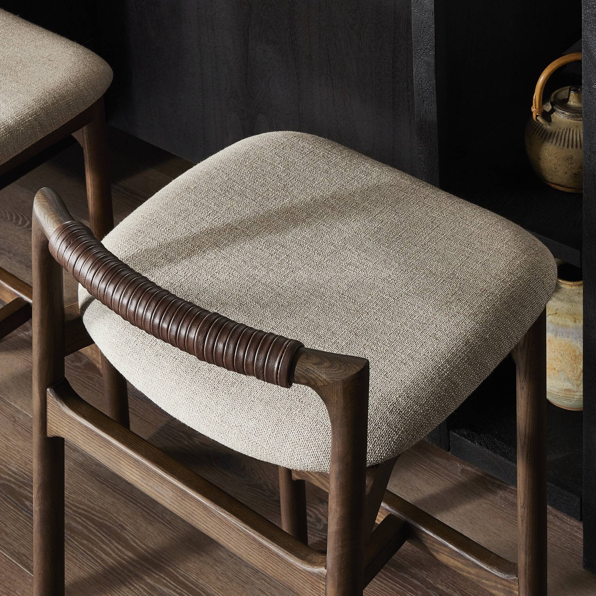 Four Hands Baden Bar + Counter Stool — Alcala Wheat-Sienna Brown-Sonoma Coco-Bar