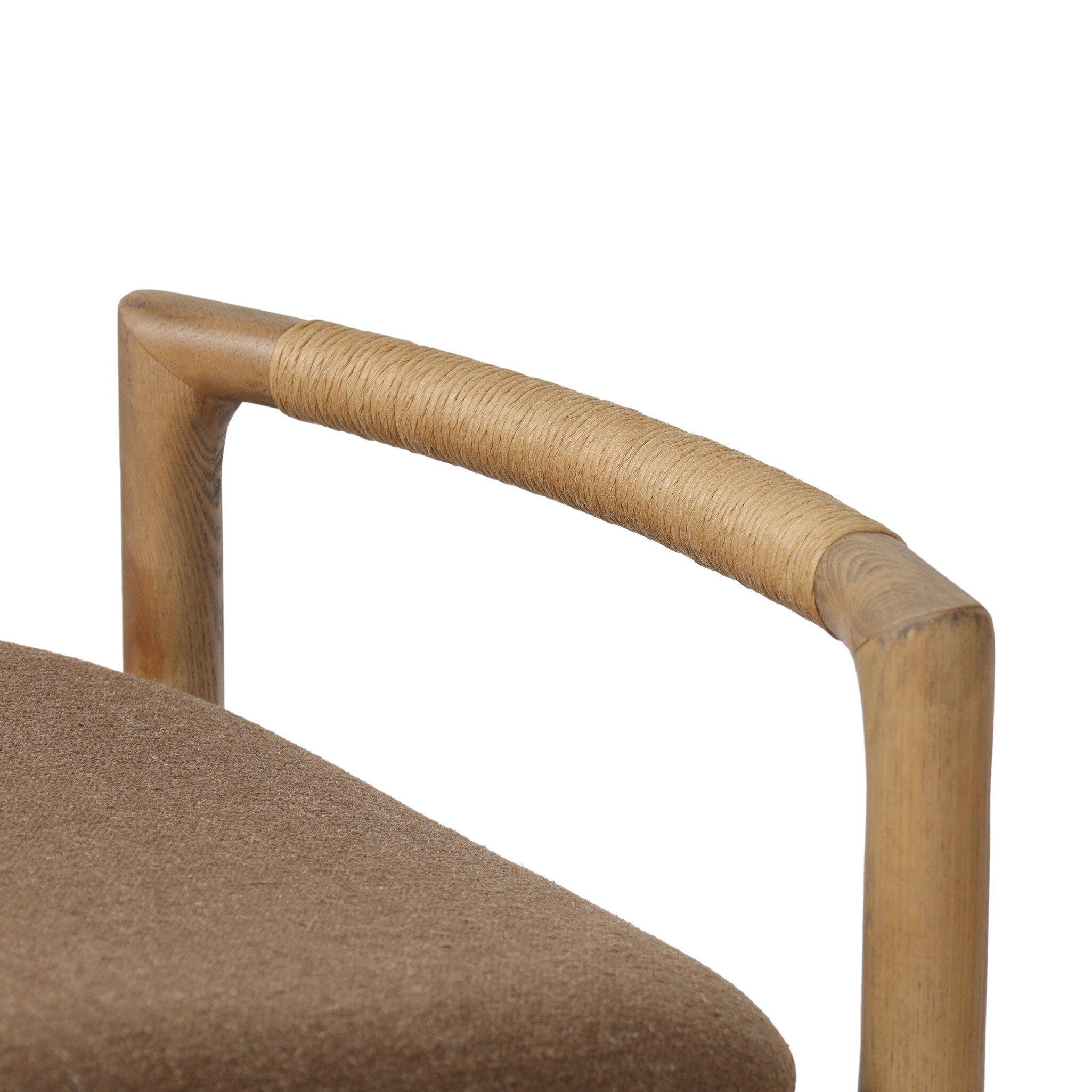 Four Hands Baden Bar + Counter Stool — Toasted Ash-Natural Paper Cord-Antwerp Cafe-Bar