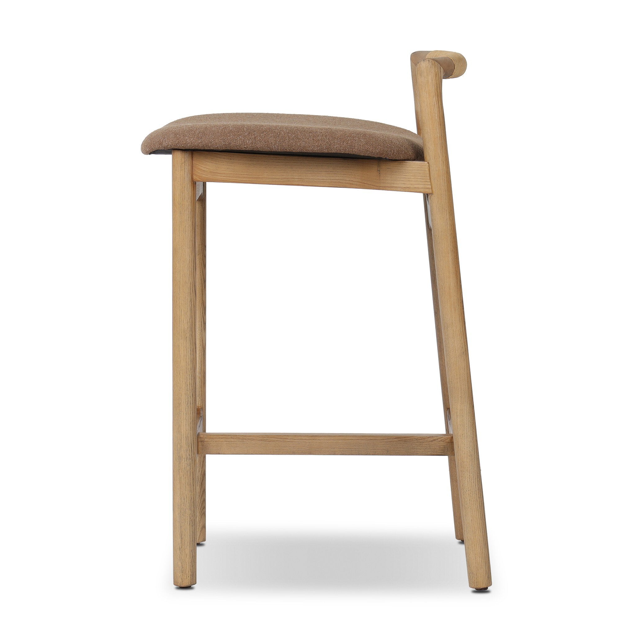 Four Hands Baden Bar + Counter Stool — Toasted Ash-Natural Paper Cord-Antwerp Cafe-Counter