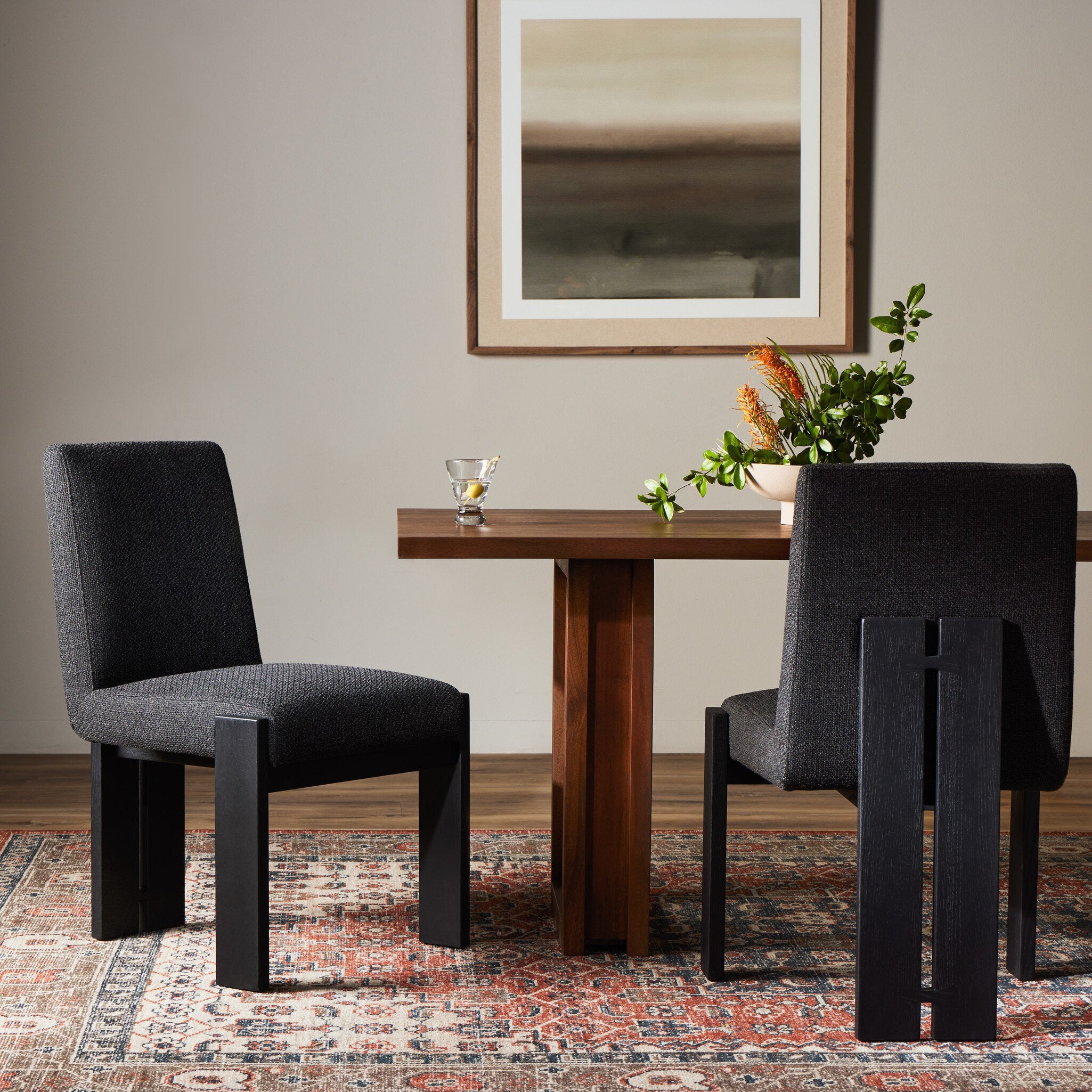 Four Hands Roxy Dining Chair — Gibson Black-Brushed Ebony Oak