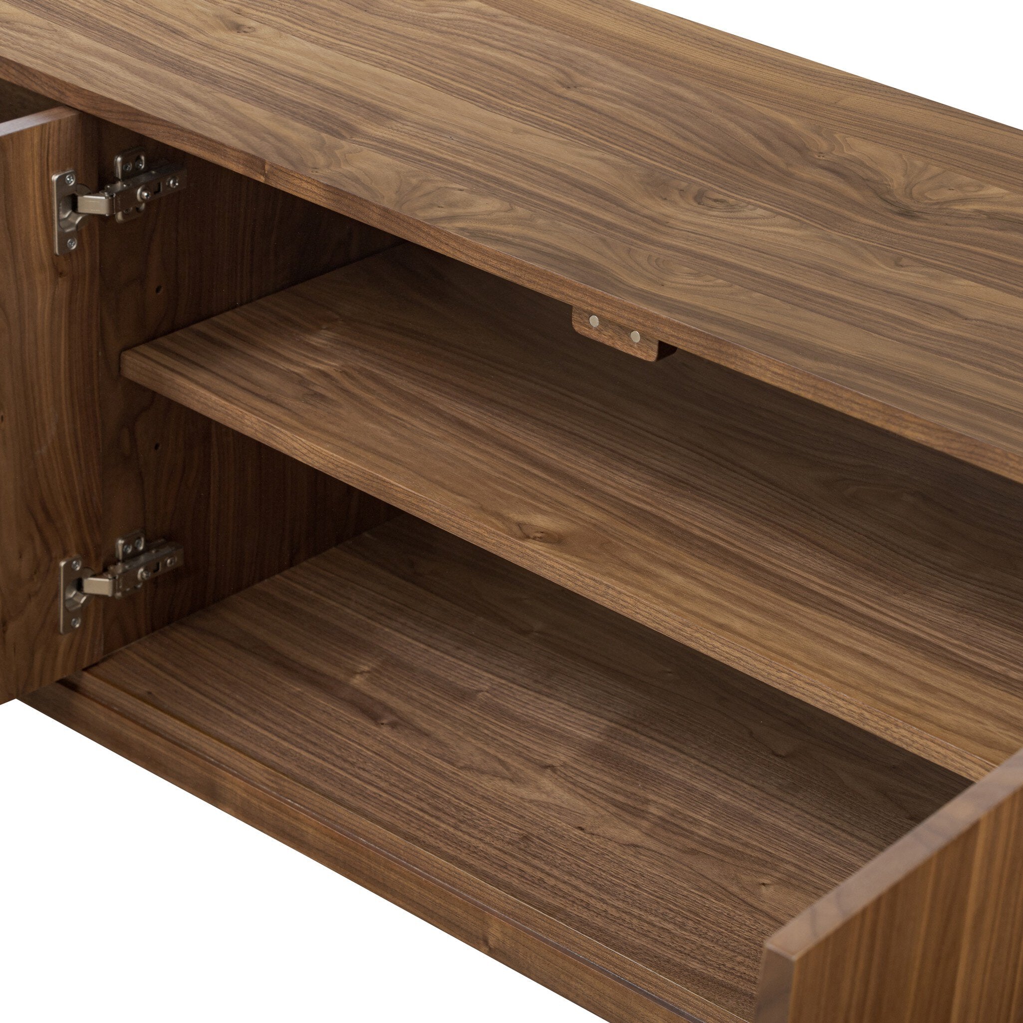 Four Hands Arturo Media Console — Natural Walnut-Natural Walnut Veneer