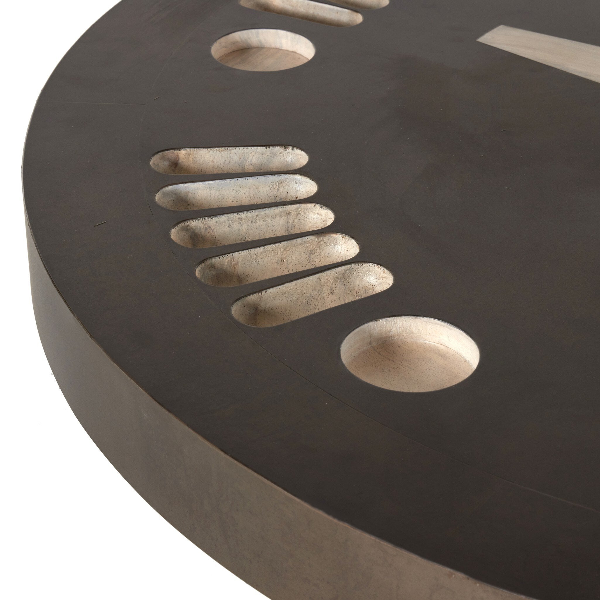 Four Hands Poker Table — Bleached Guanacaste-Aged Metal