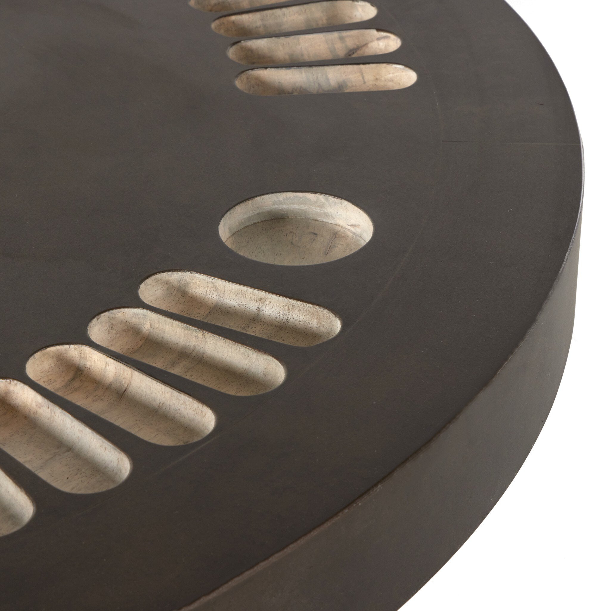 Four Hands Poker Table — Bleached Guanacaste-Aged Metal