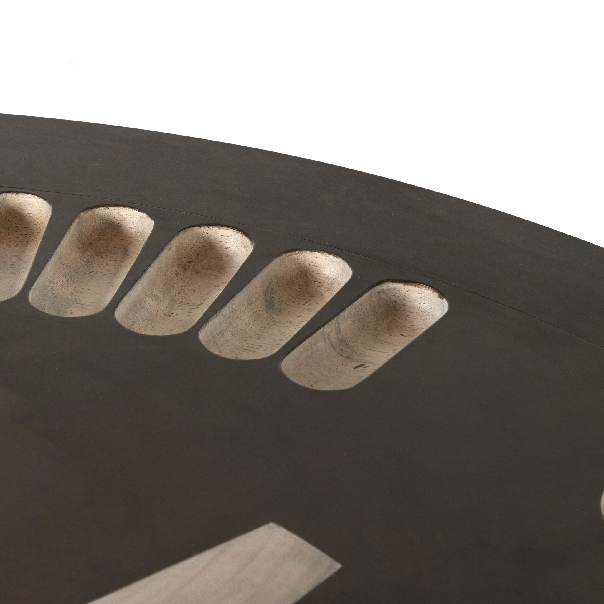 Four Hands Poker Table — Bleached Guanacaste-Aged Metal