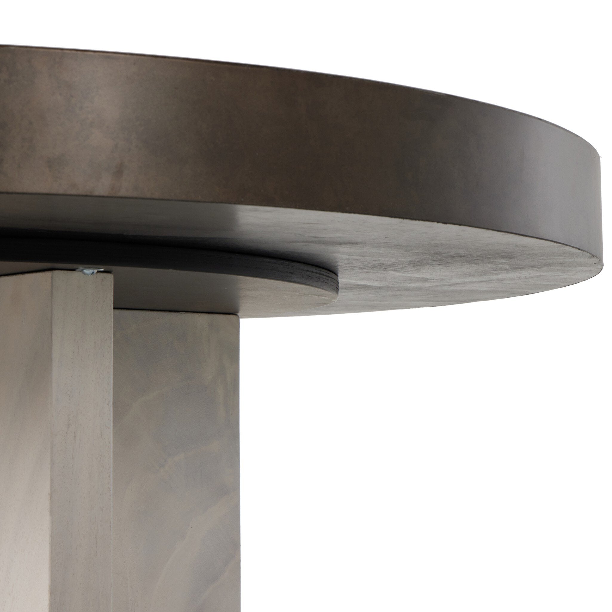 Four Hands Poker Table — Bleached Guanacaste-Aged Metal
