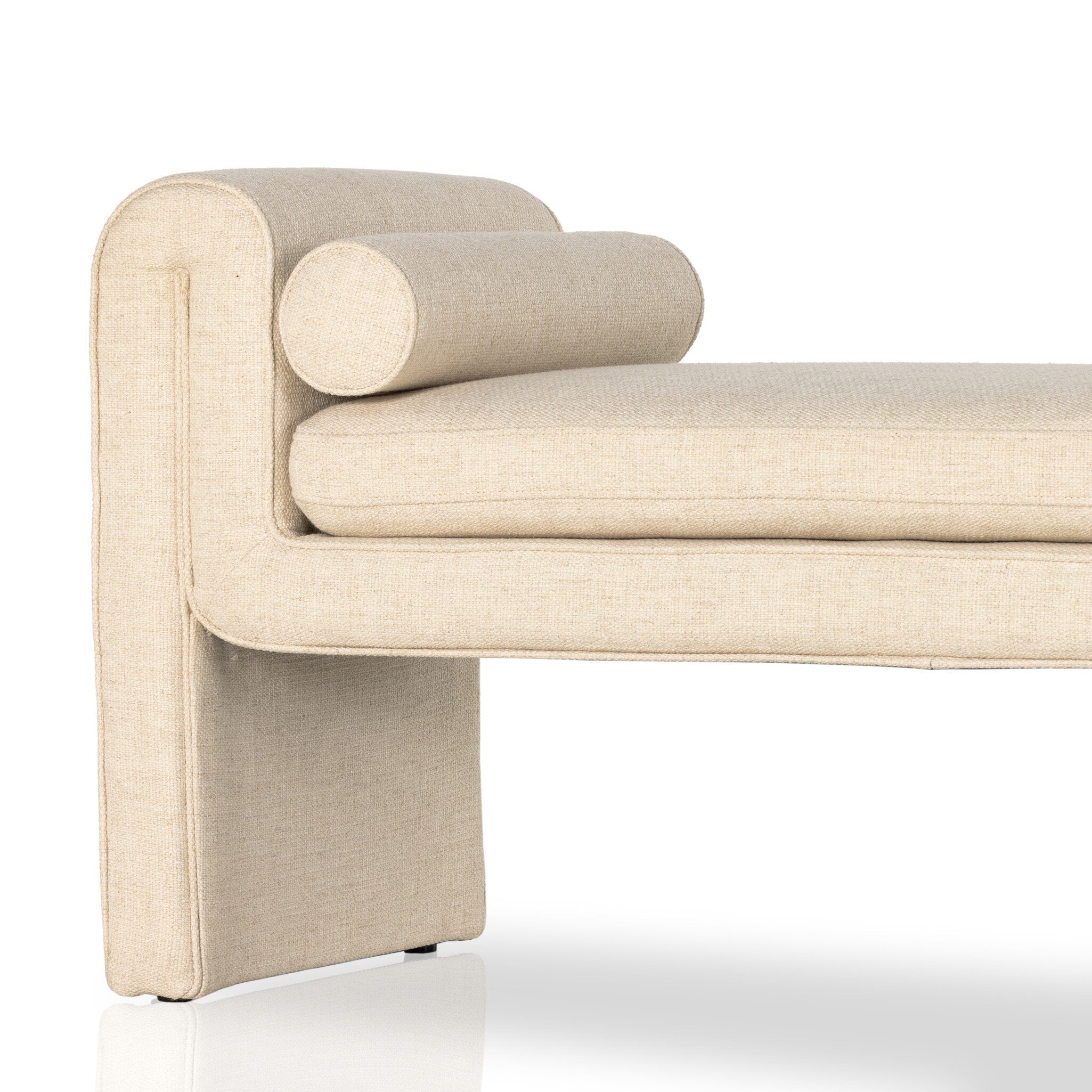Four Hands Mitchell Accent Bench — Thames Cream