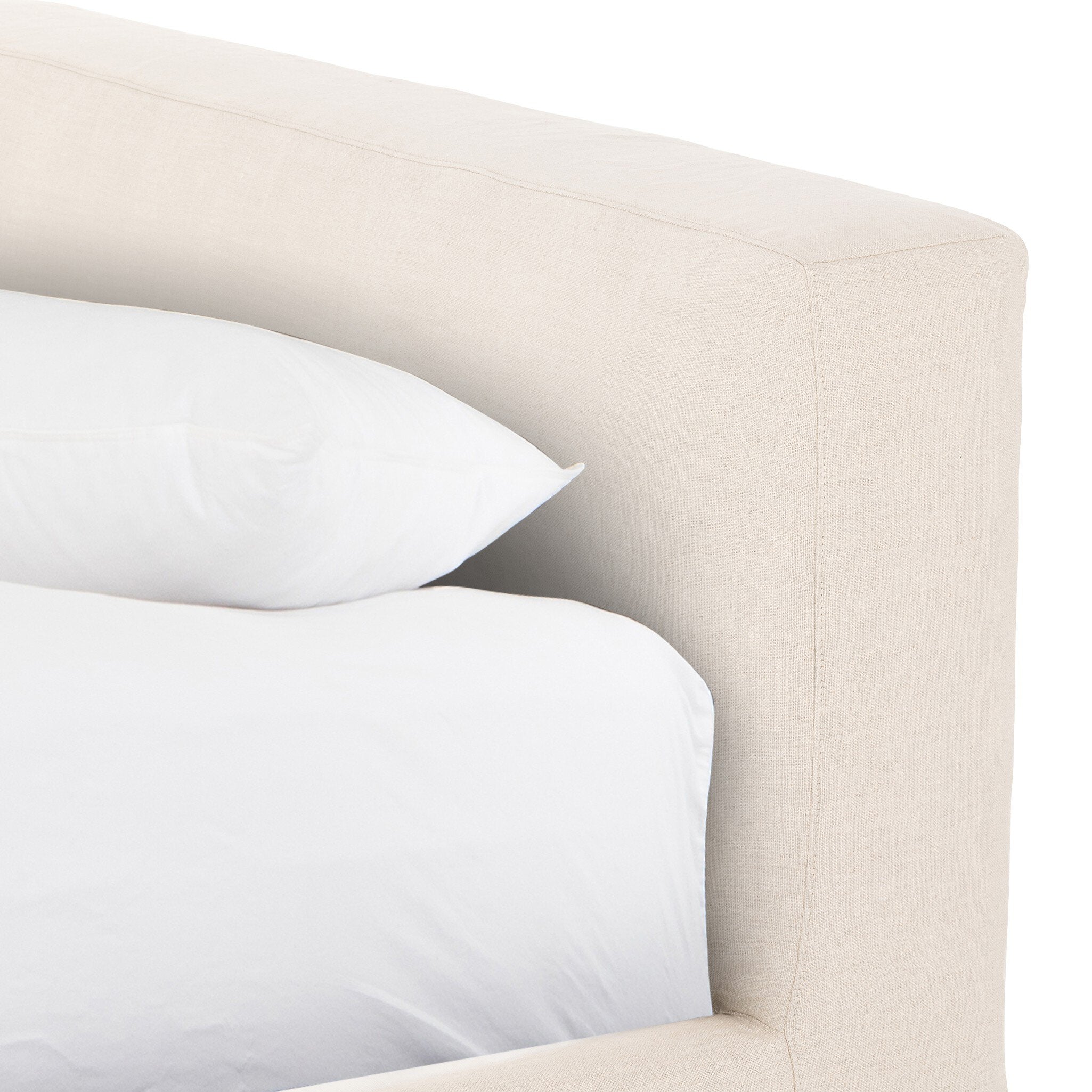 Four Hands Aidan Slipcover Bed — Brussels Natural-King