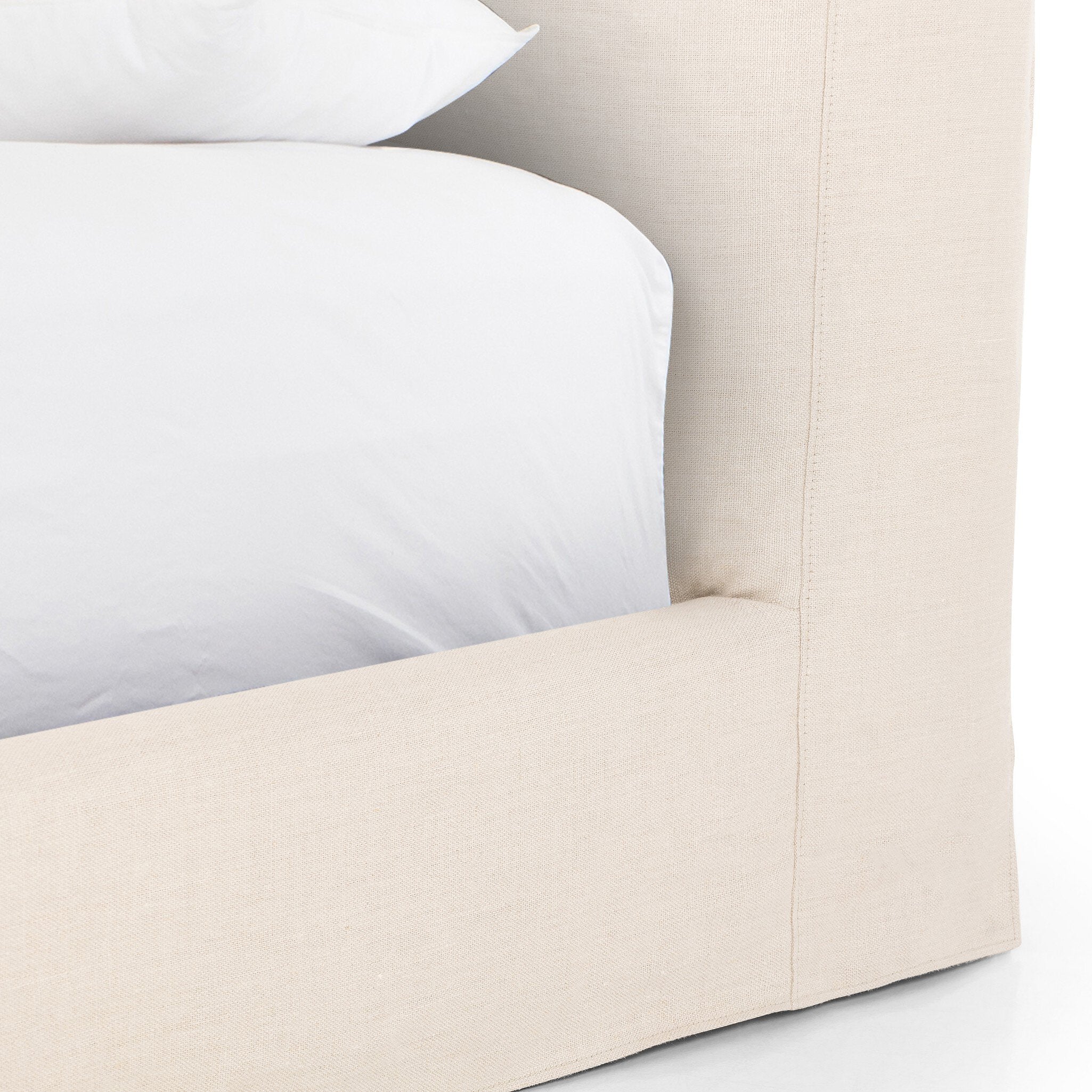Four Hands Aidan Slipcover Bed — Brussels Natural-King