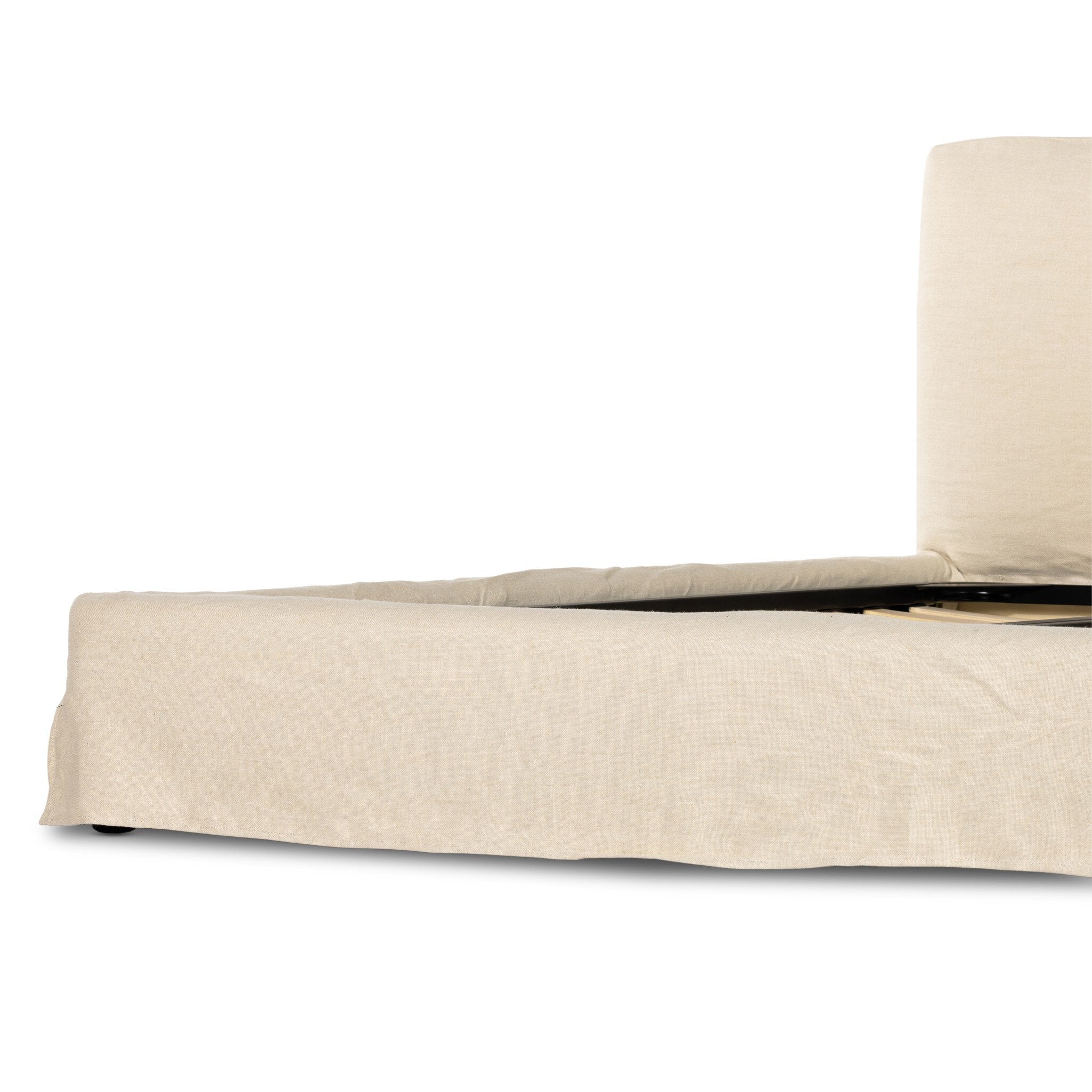 Four Hands Aidan Slipcover Bed — Brussels Natural-King