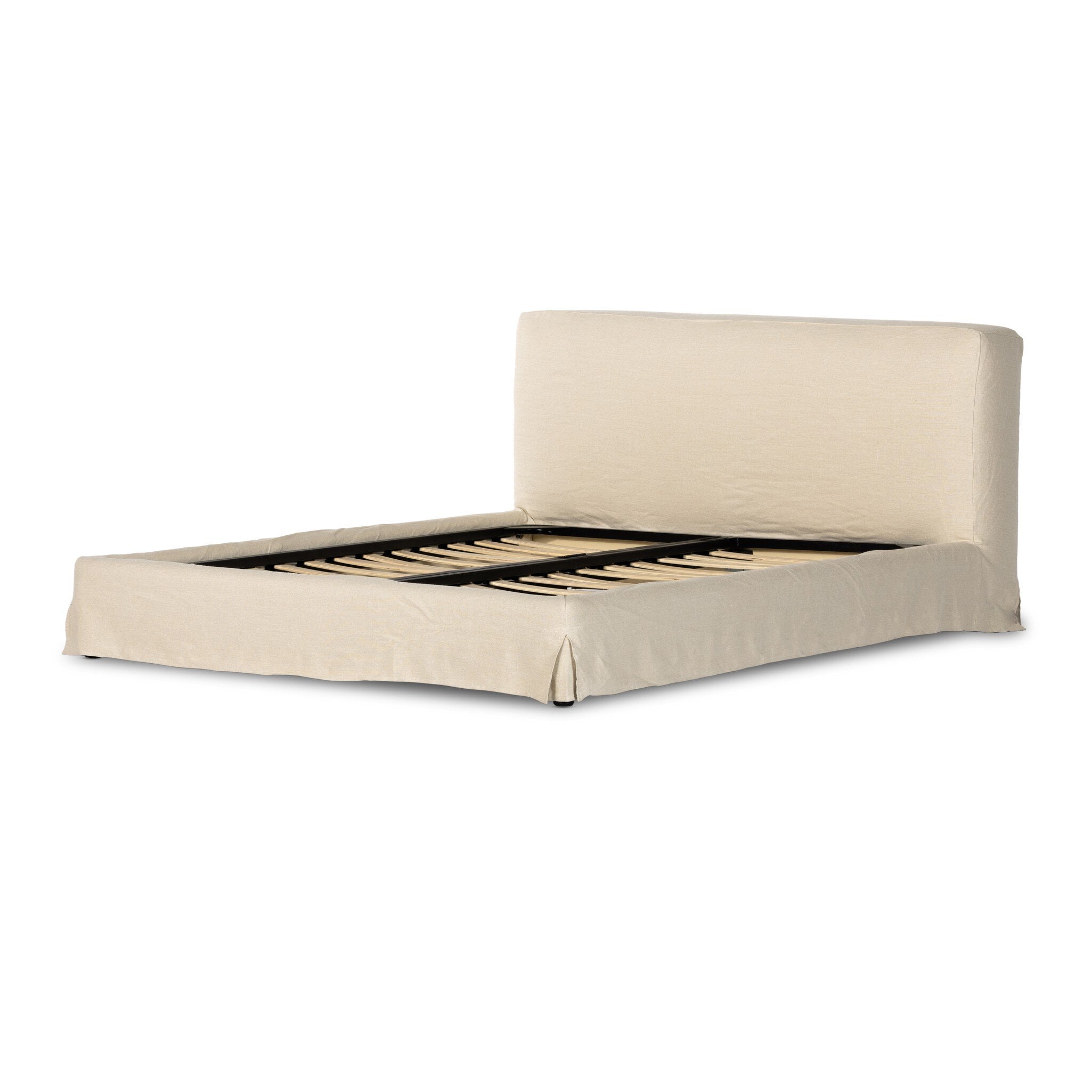 Four Hands Aidan Slipcover Bed — Brussels Natural-King