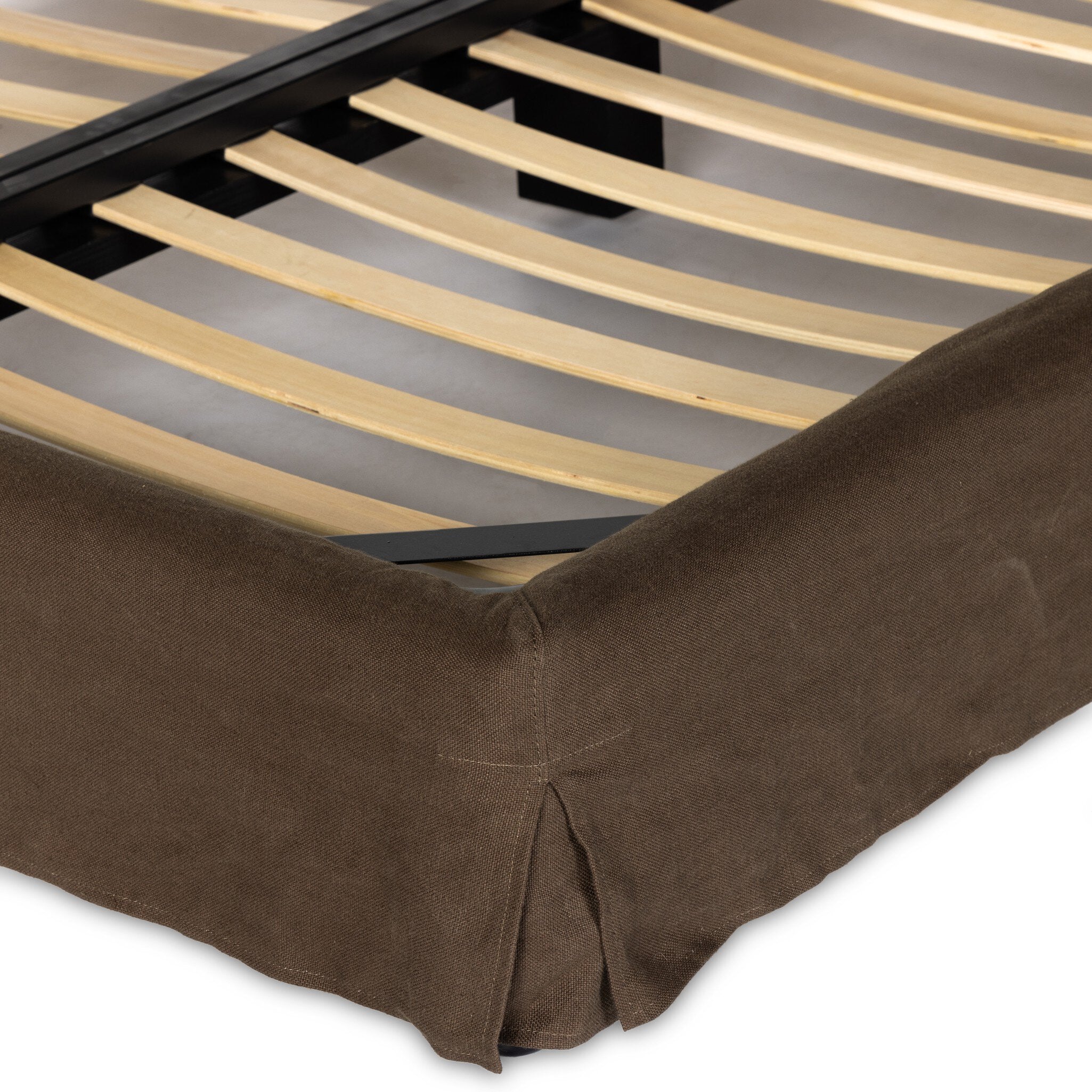 Four Hands Aidan Slipcover Bed — Brussels Coffee-Queen