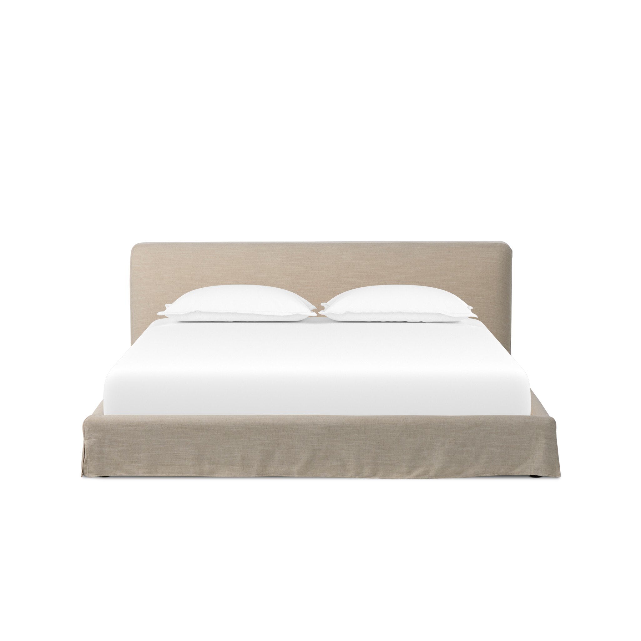 Four Hands Aidan Slipcover Bed — Savoy Parchment-King