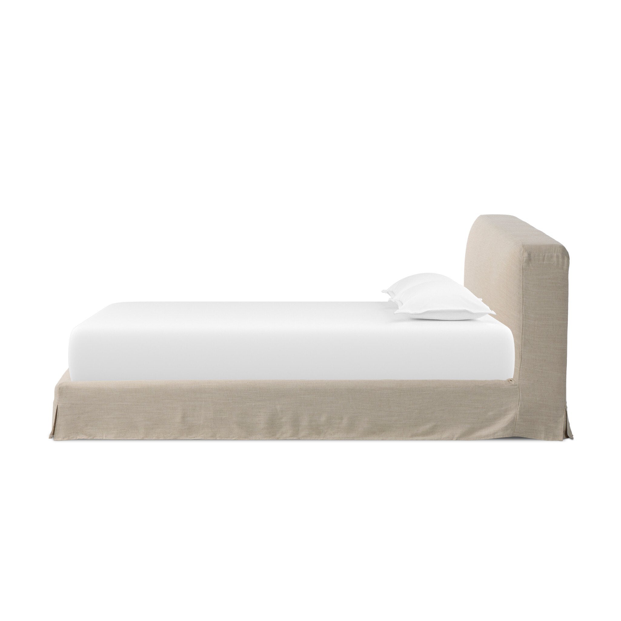Four Hands Aidan Slipcover Bed — Savoy Parchment-King