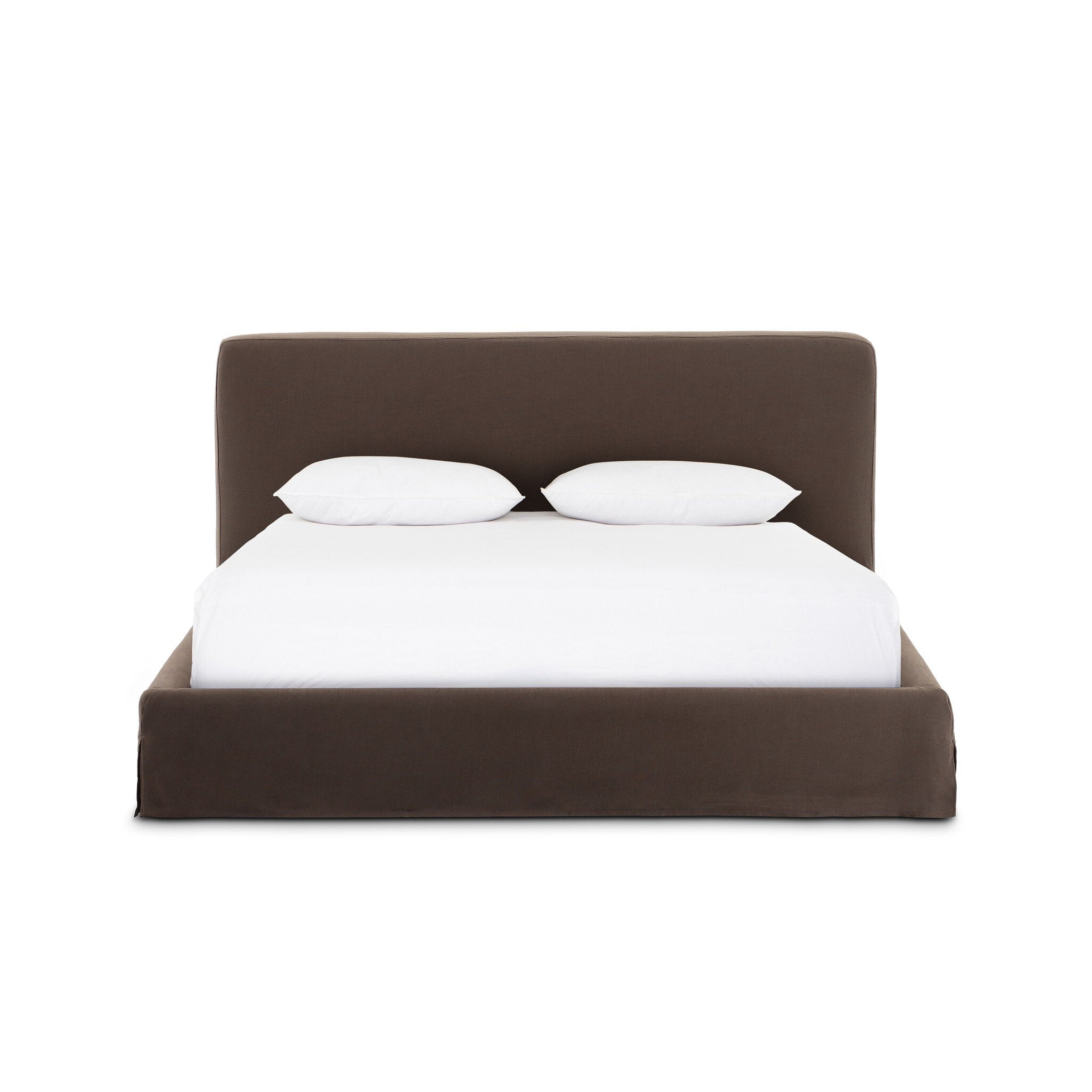 Four Hands Aidan Slipcover Bed — Savoy Coffee-Queen