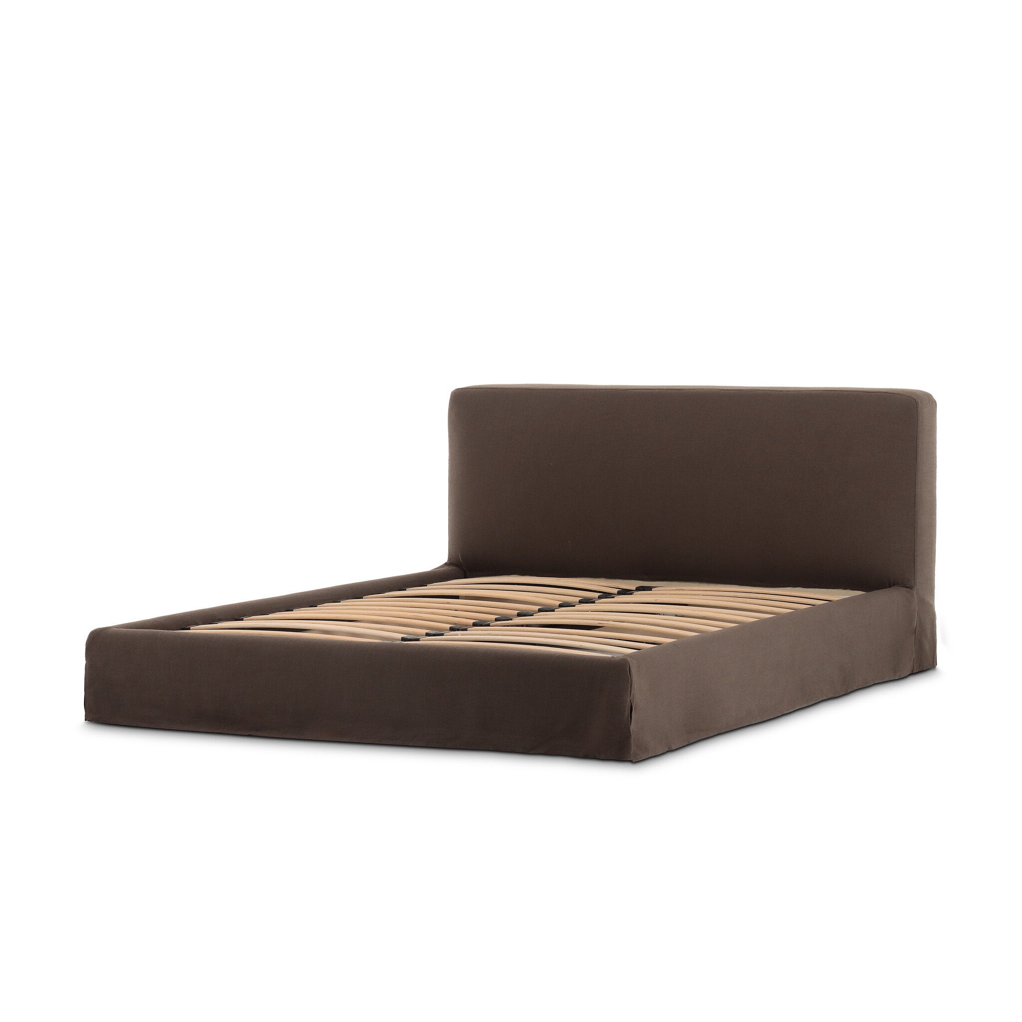 Four Hands Aidan Slipcover Bed — Savoy Coffee-Queen