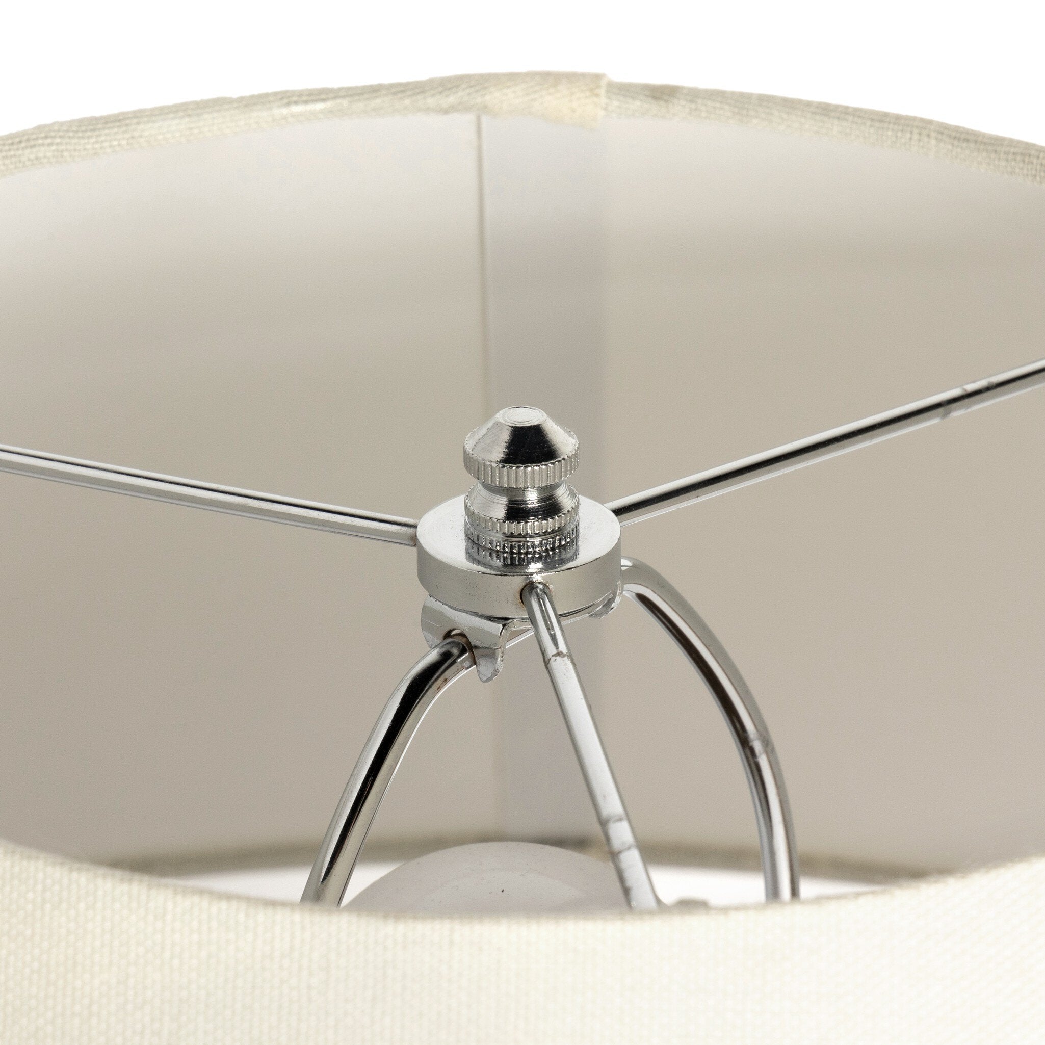 Four Hands Parma Table Lamp — Textured Dark Sand Porcelain-Ivory Linen