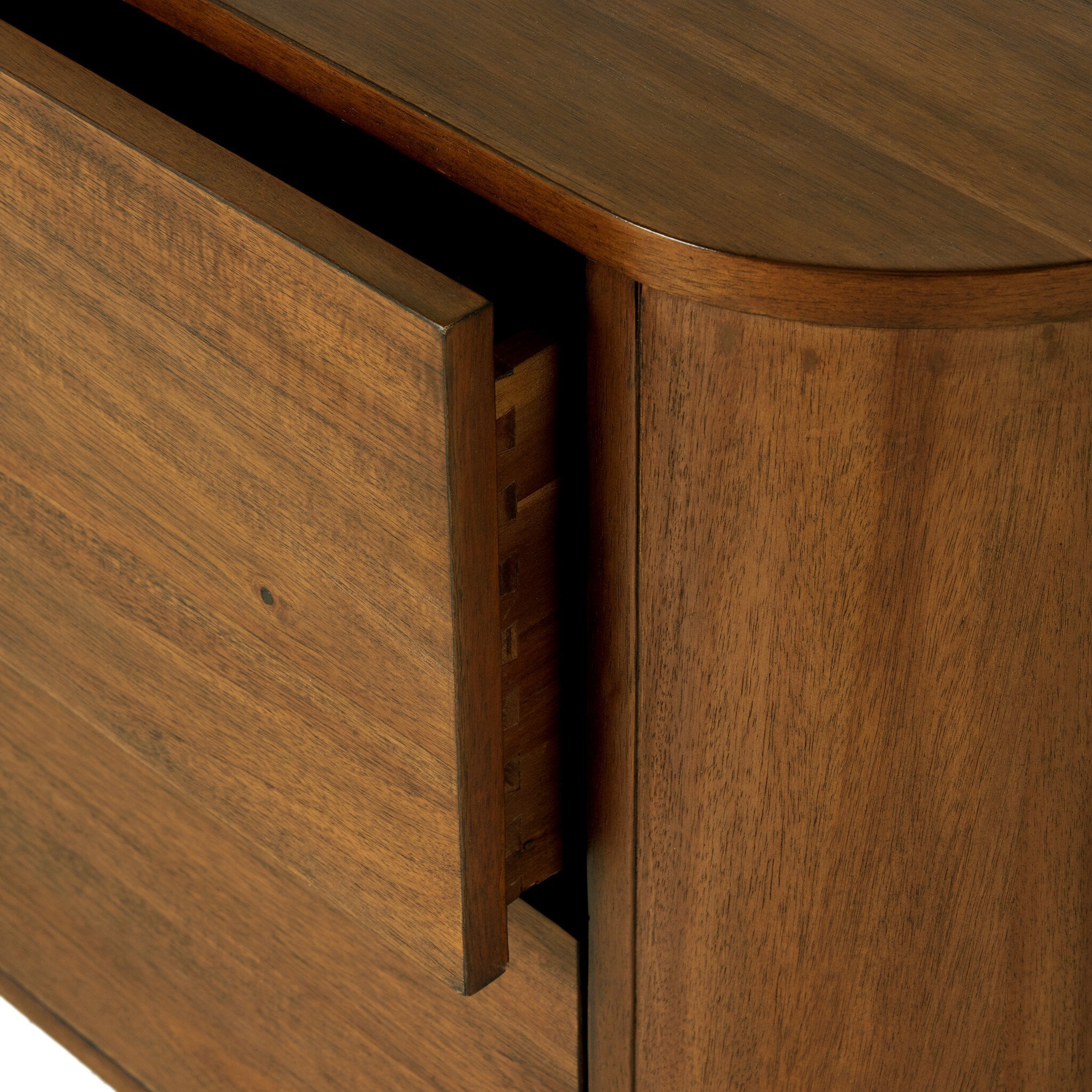 Four Hands Paden Nightstand — Seasoned Brown Acacia-Seasoned Brown Acacia Solid