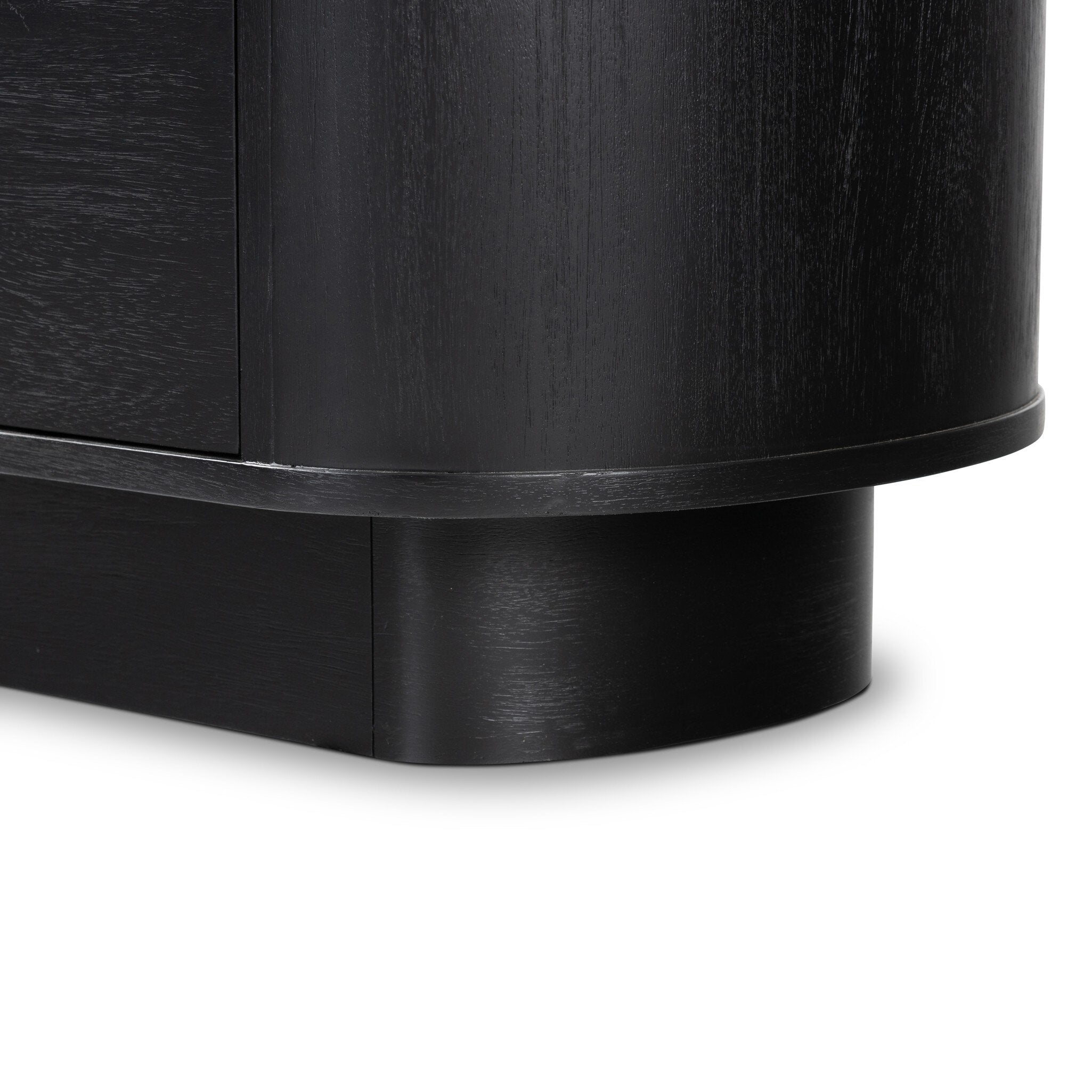 Four Hands Paden Nightstand — Aged Black Acacia-Aged Black Acacia Solid