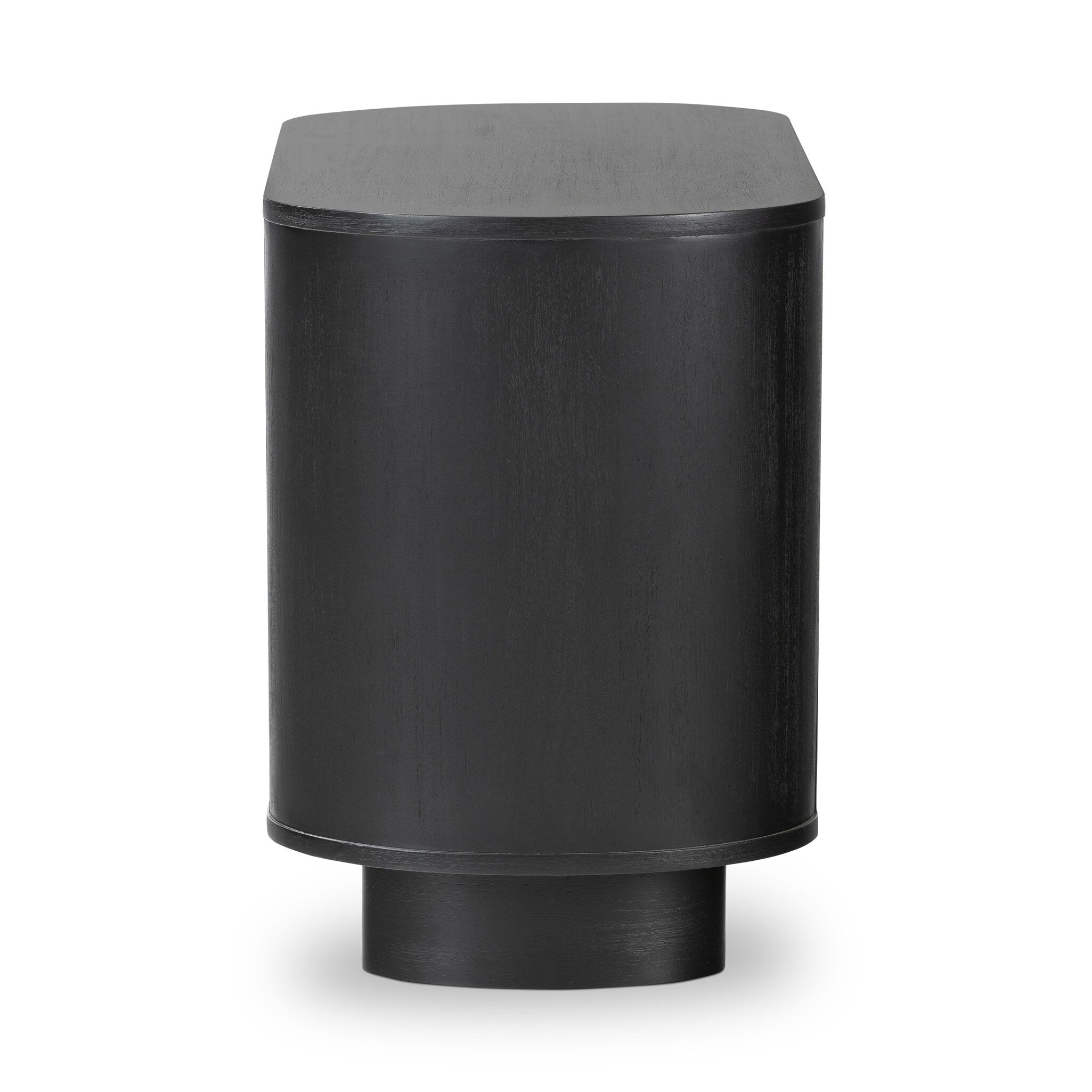 Four Hands Paden Nightstand — Aged Black Acacia-Aged Black Acacia Solid