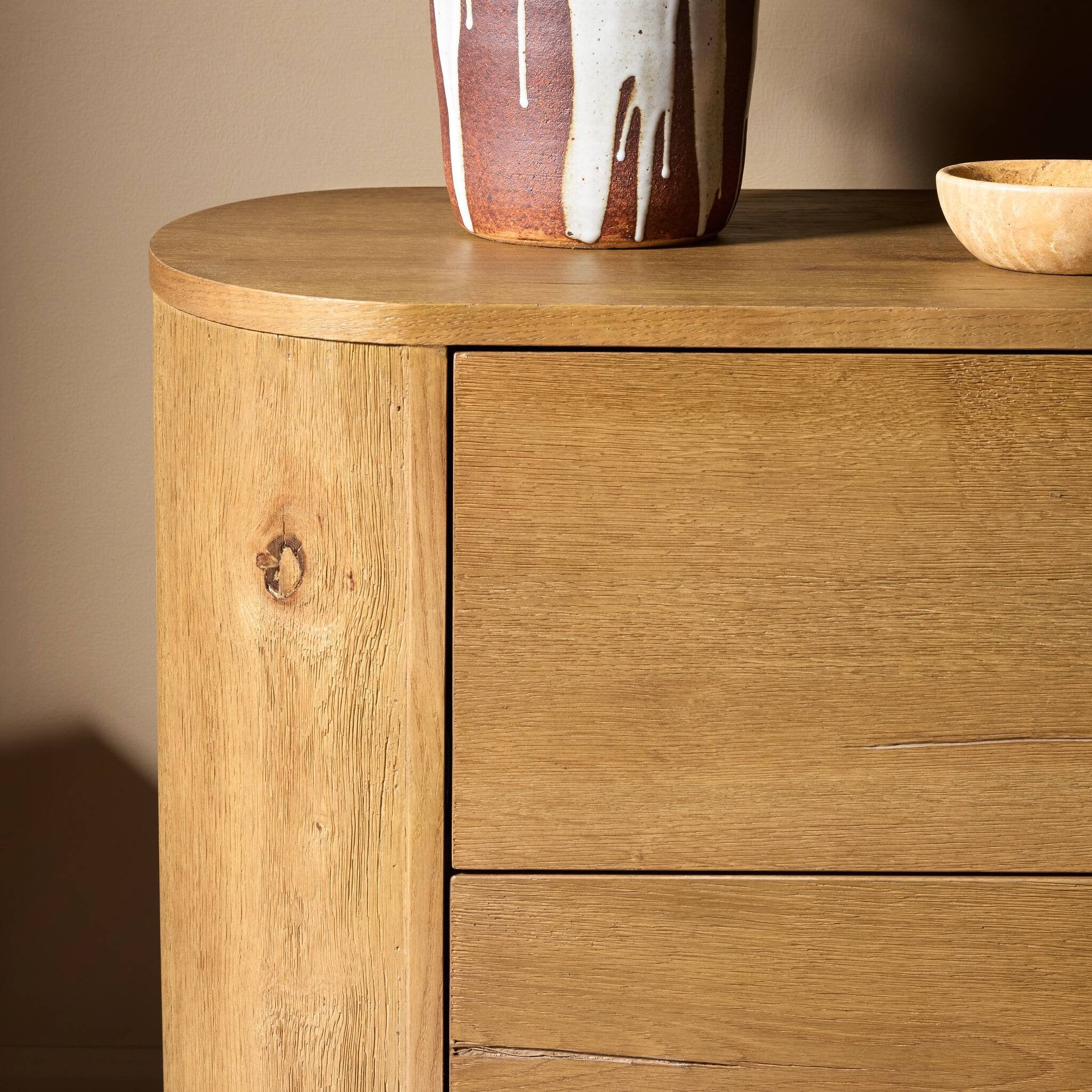 Four Hands Paden Nightstand — Worn Oak-Worn Oak Veneer