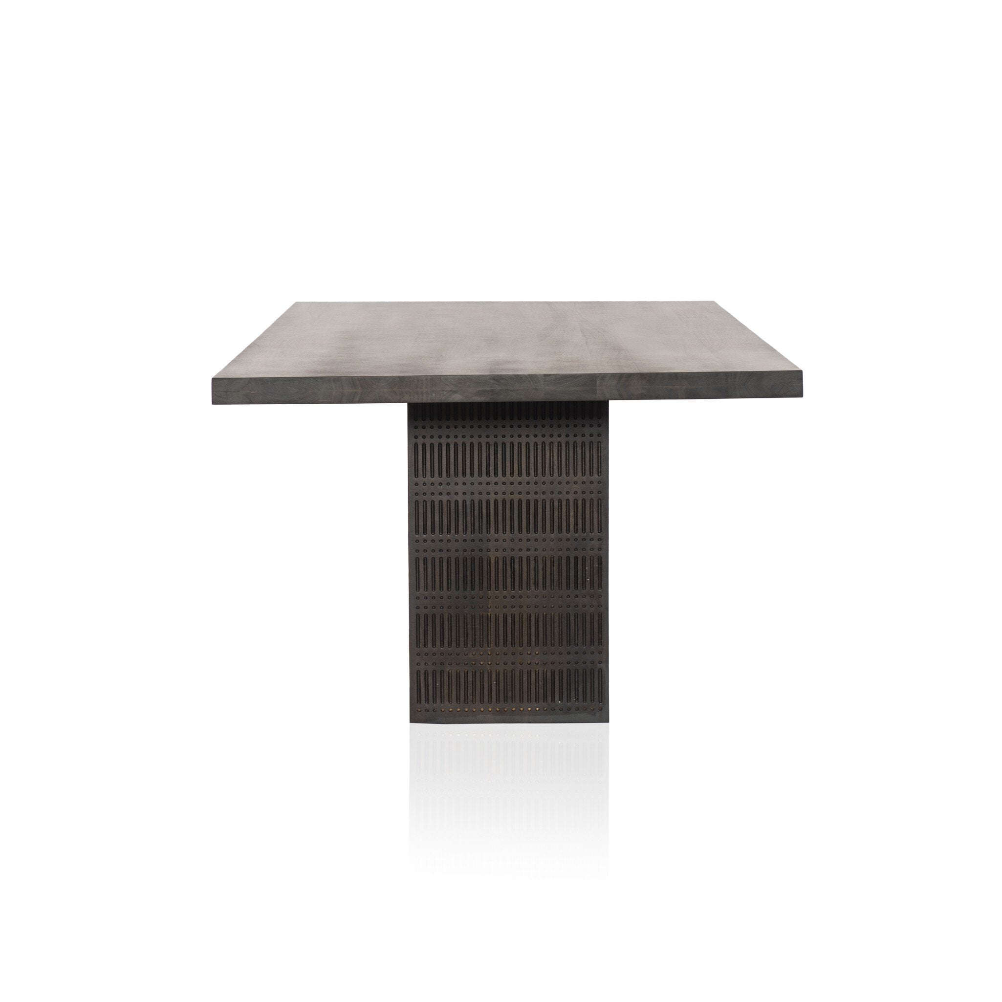 Four Hands Kelby Dining Table — Carved Vintage Brown-Vintage Brown