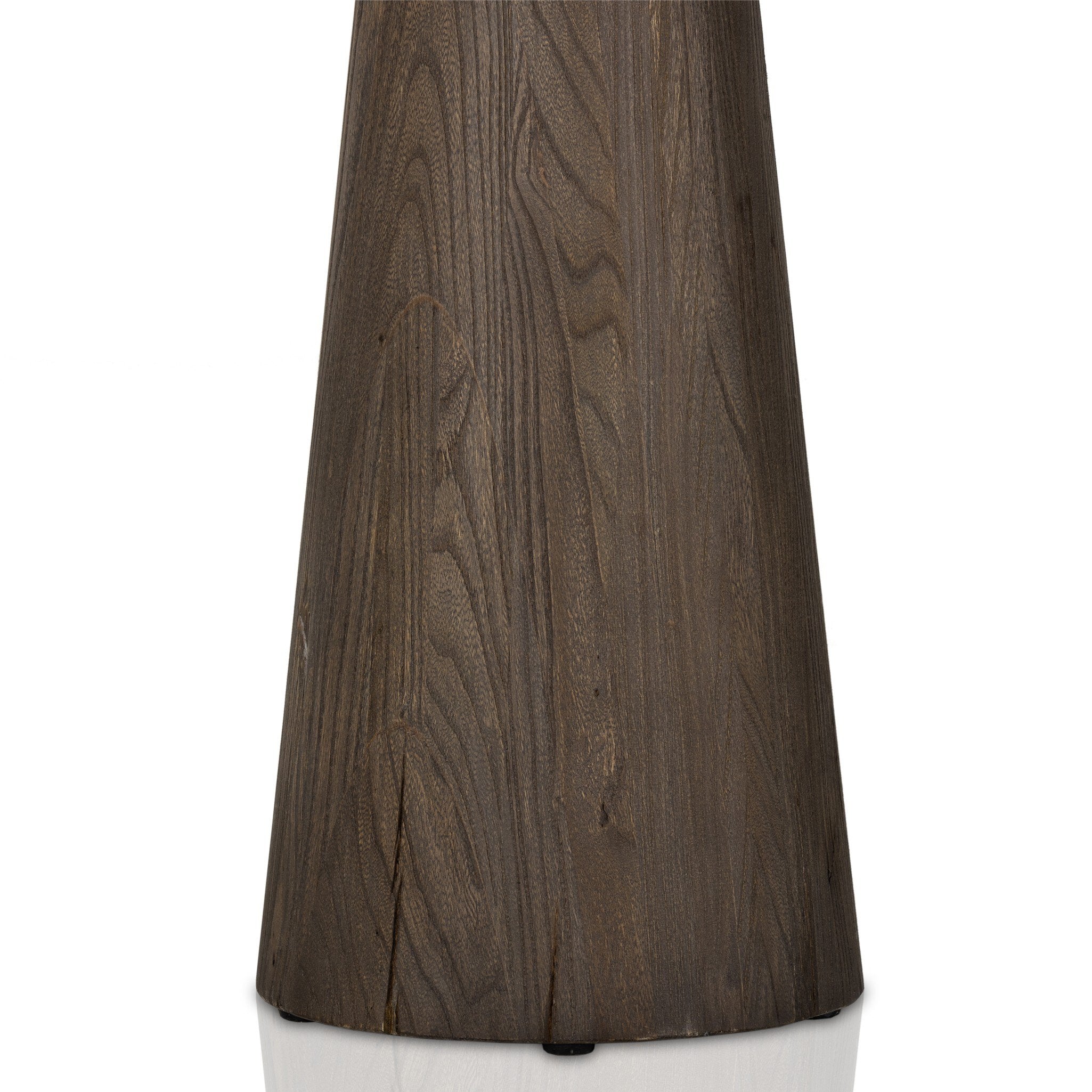 Four Hands Skye End Table — White Marble-Weathered Dark Oak-Weathered Dark Elm