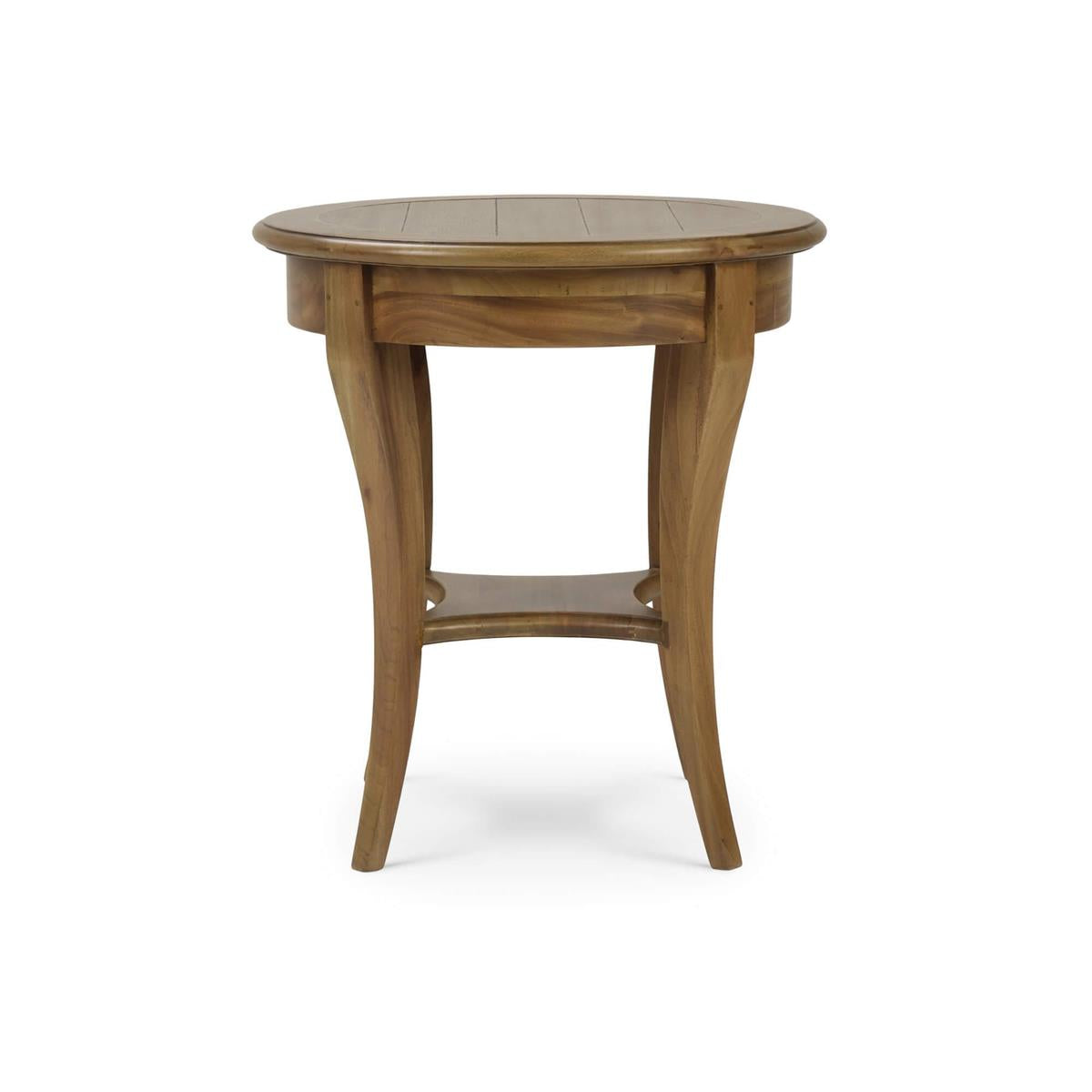 Bramble Bradley Round Side Table — Antique French Oak