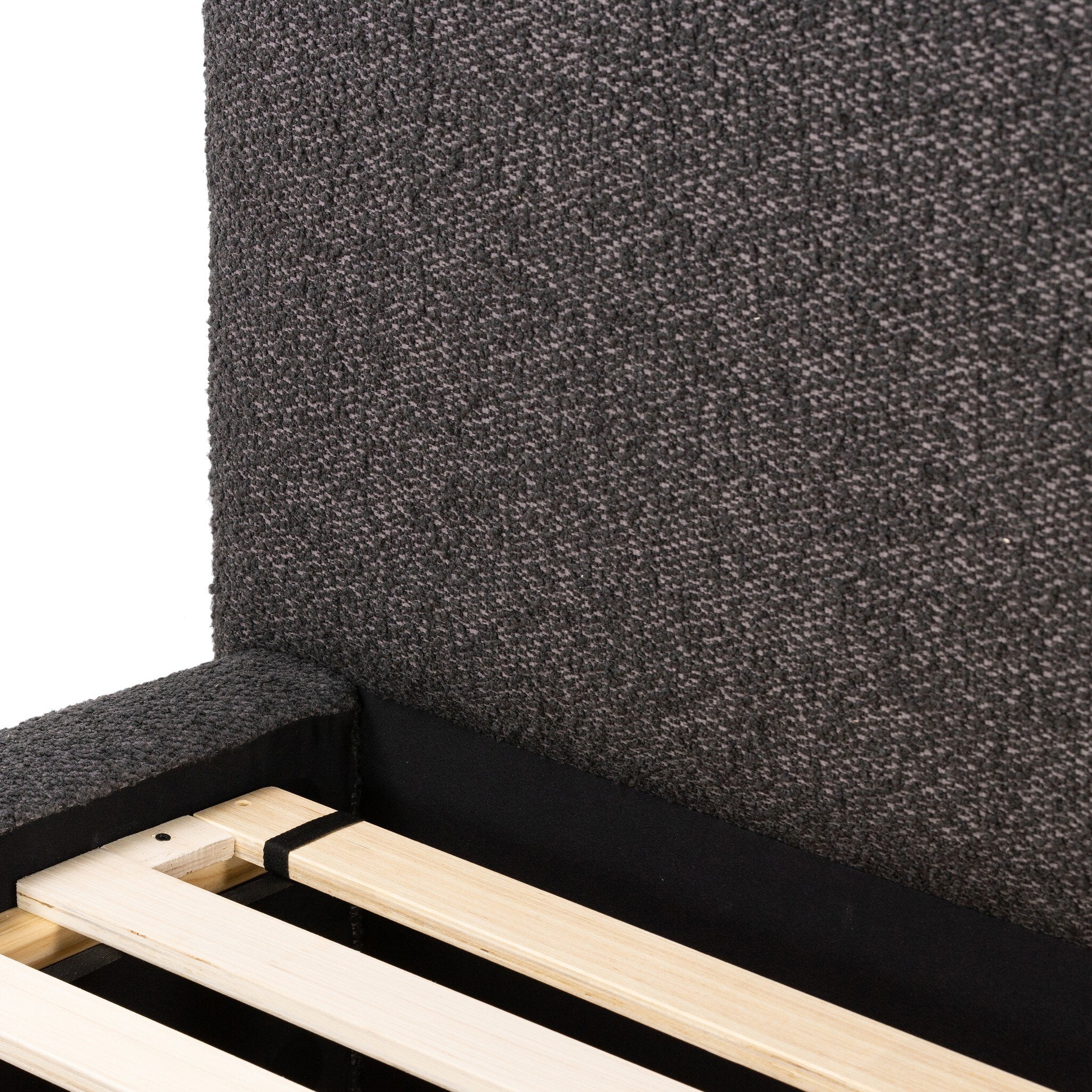 Four Hands Quincy Bed — Lisbon Charcoal-Black-Queen