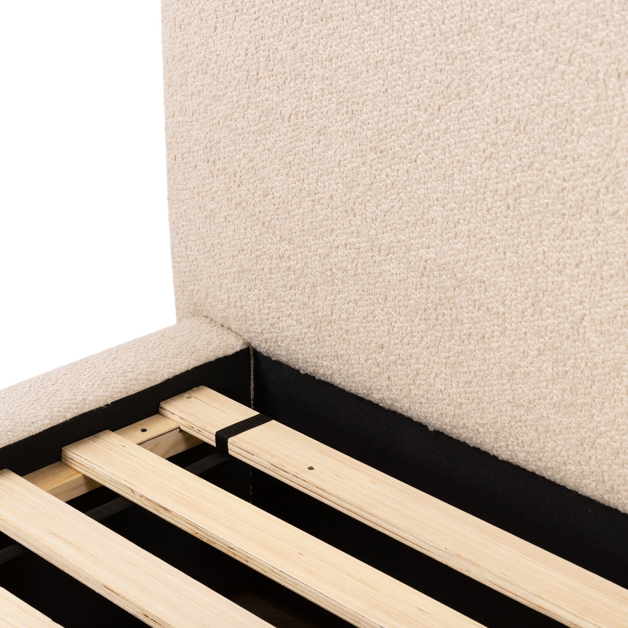 Four Hands Quincy Bed — Lisbon Cream-Black-Queen