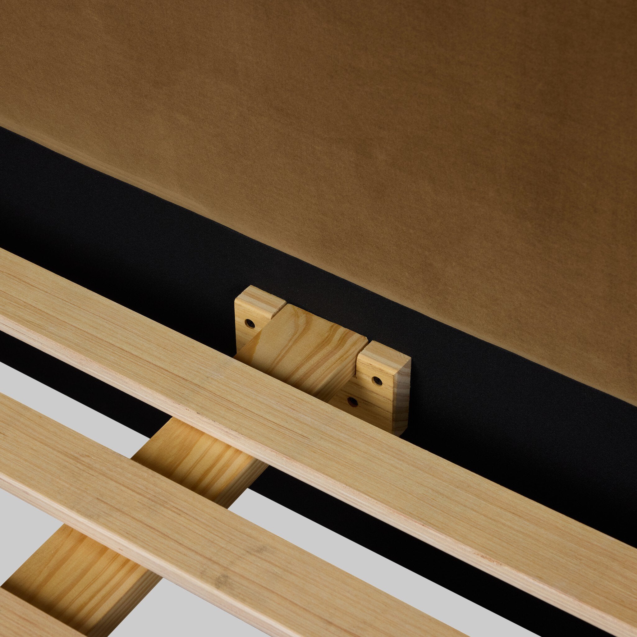Four Hands Quincy Bed — Surrey Ochre-Black-King