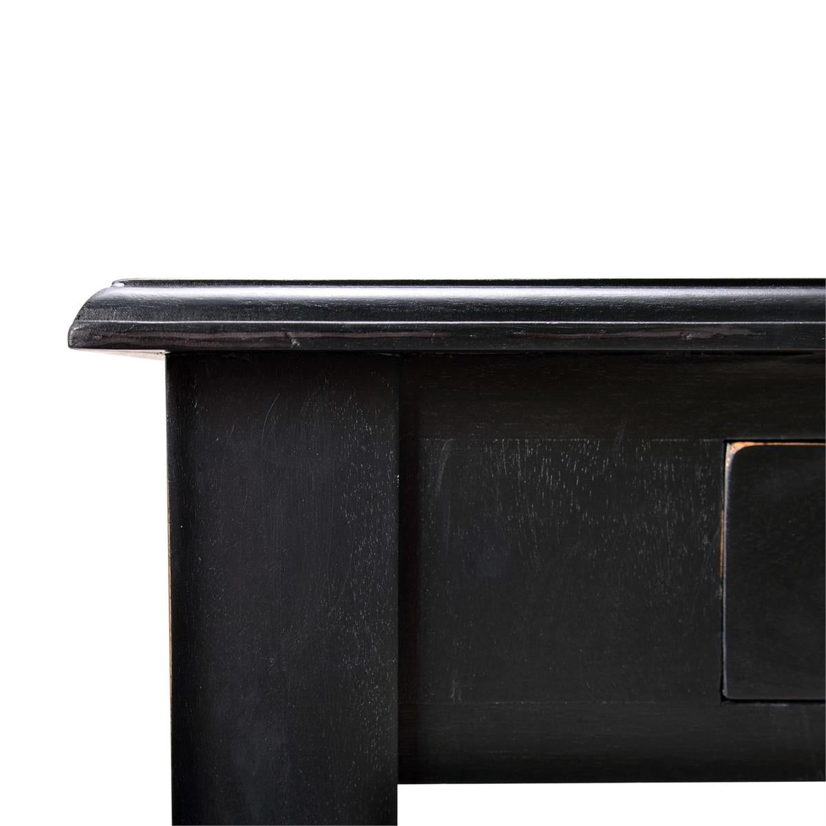 Bramble Console Desk w/ Barley Twist Leg — Batavia Black
