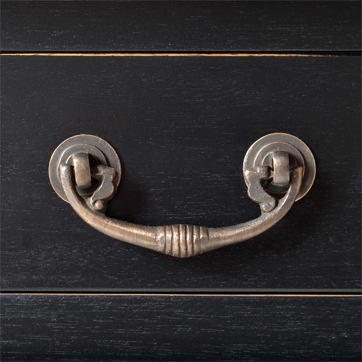 Bramble Console Desk w/ Barley Twist Leg — Batavia Black