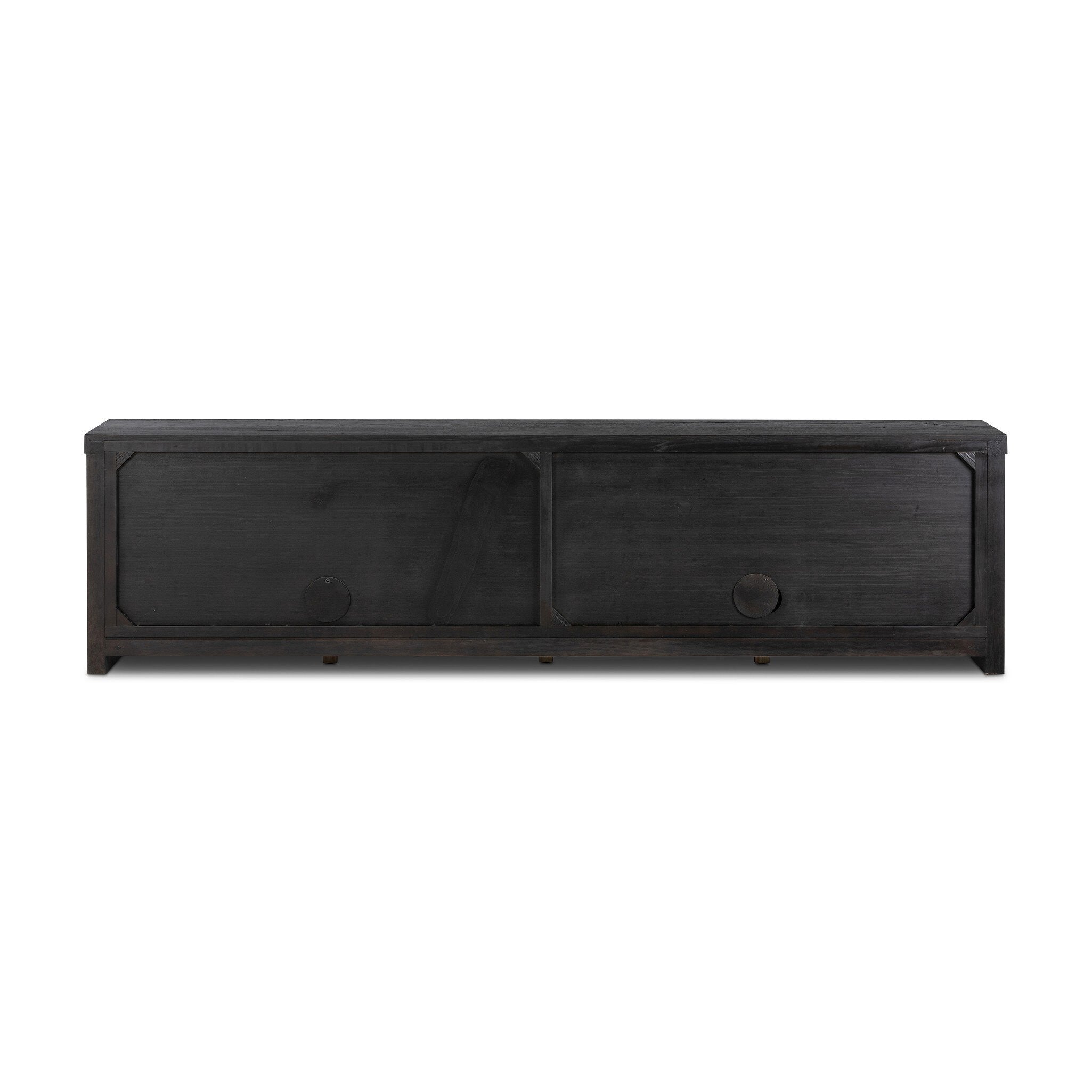Four Hands Laredo Media Console — Smoked Black Veneer-Smoked Black