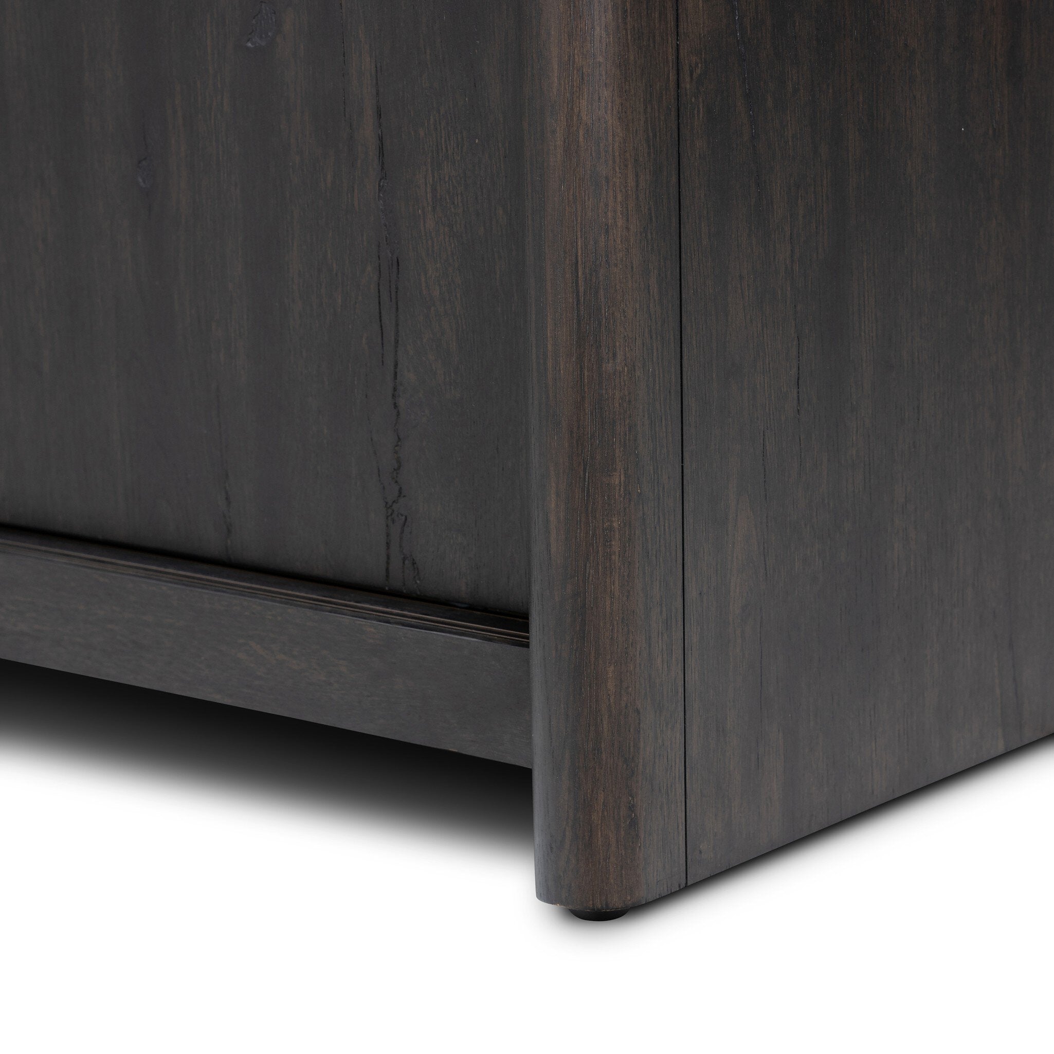 Four Hands Laredo Media Console — Smoked Black Veneer-Smoked Black