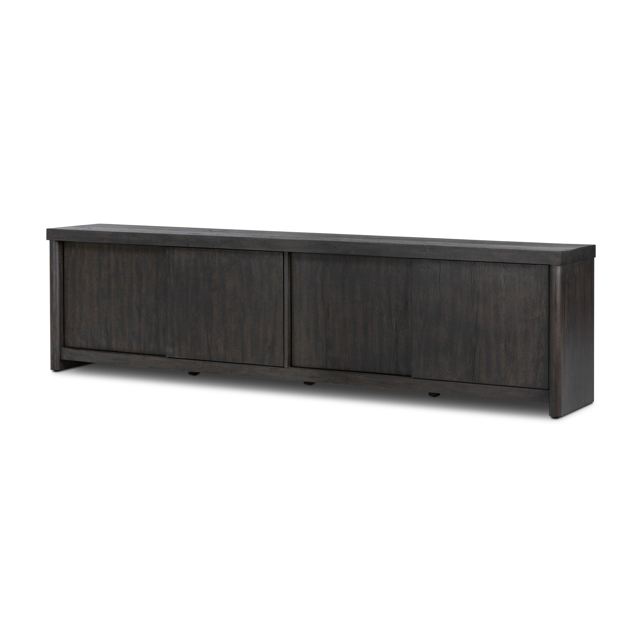 Four Hands Laredo Media Console — Smoked Black Veneer-Smoked Black