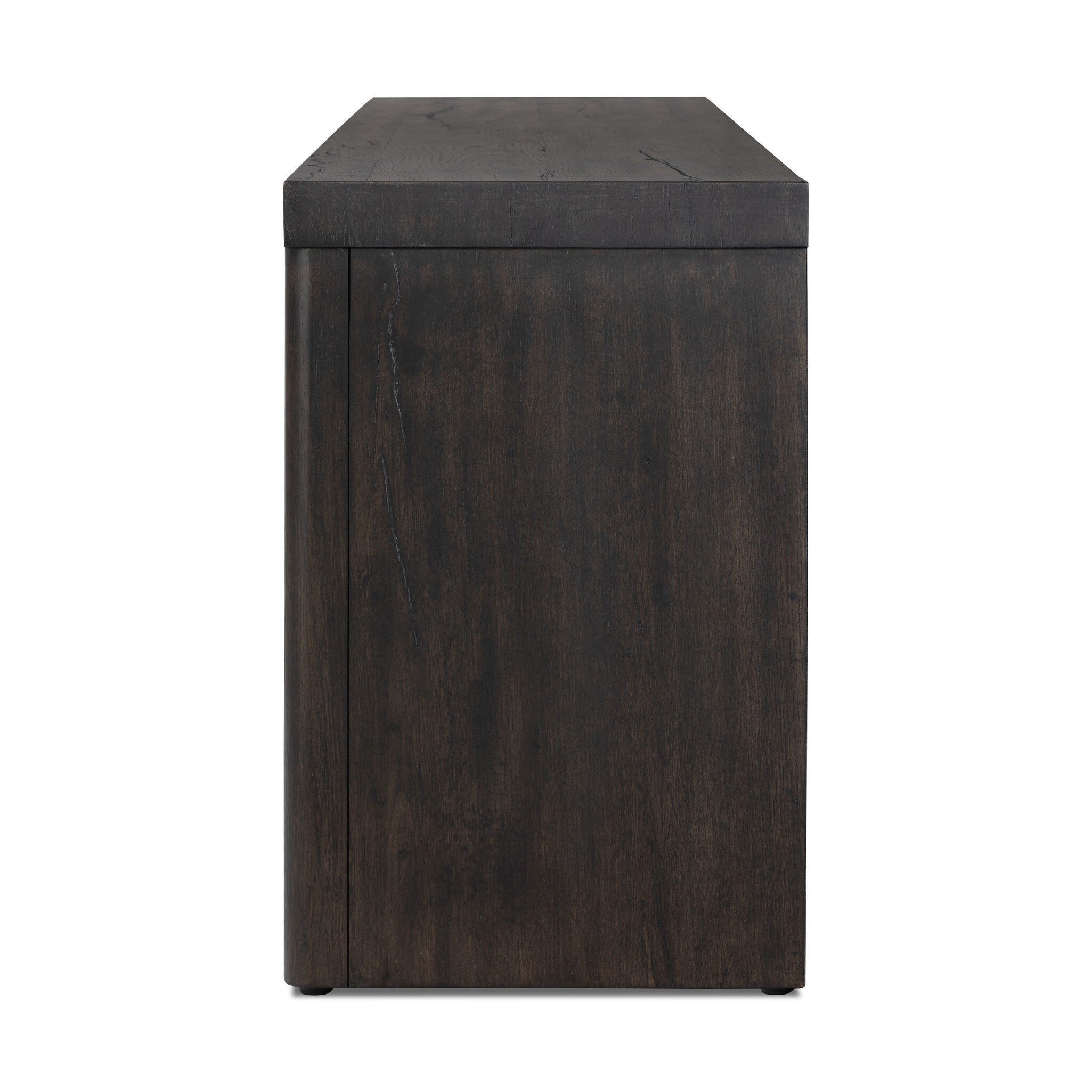 Four Hands Laredo Media Console — Smoked Black Veneer-Smoked Black