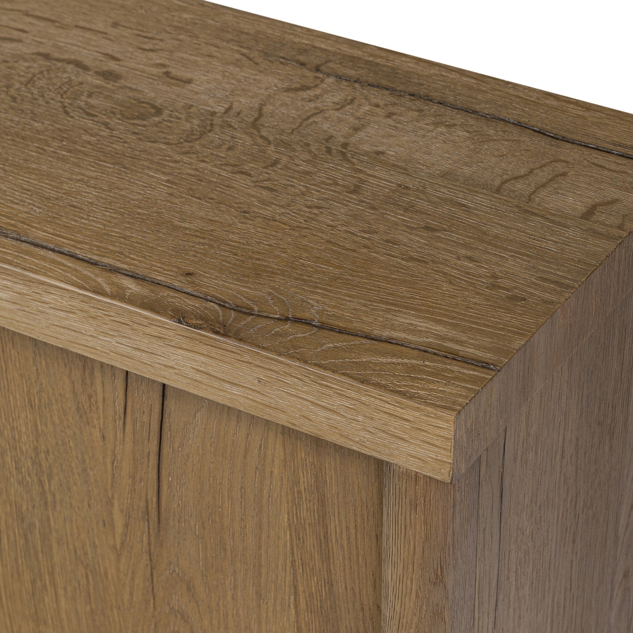 Four Hands Laredo Media Console — Worn Oak Veneer-Worn Oak