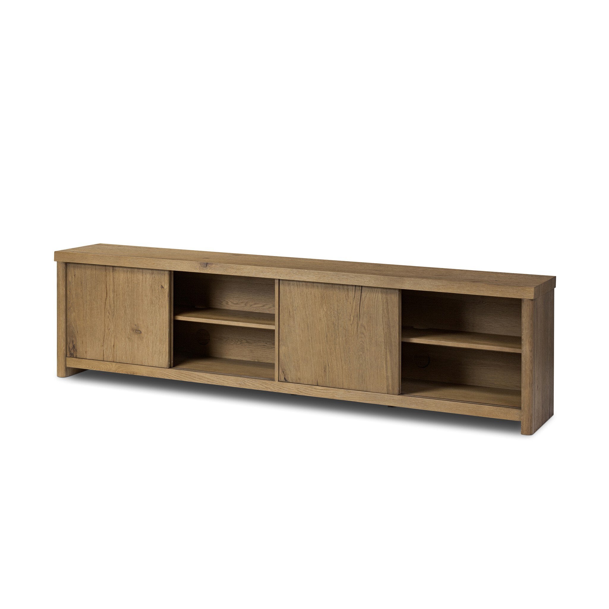 Four Hands Laredo Media Console — Worn Oak Veneer-Worn Oak