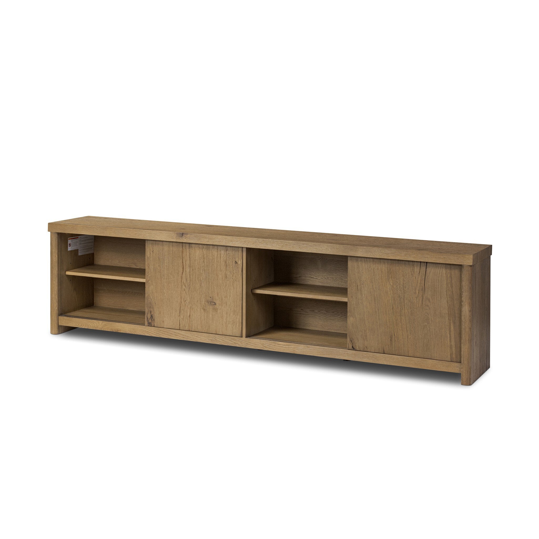 Four Hands Laredo Media Console — Worn Oak Veneer-Worn Oak