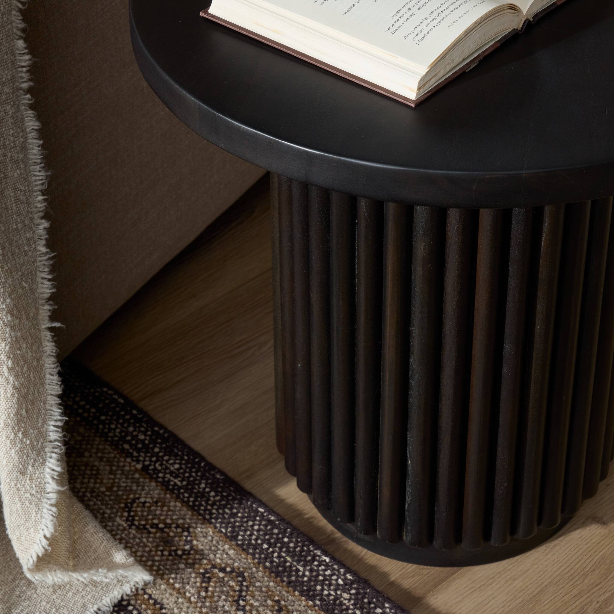 Four Hands Rutherford End Table — Dark Reclaimed