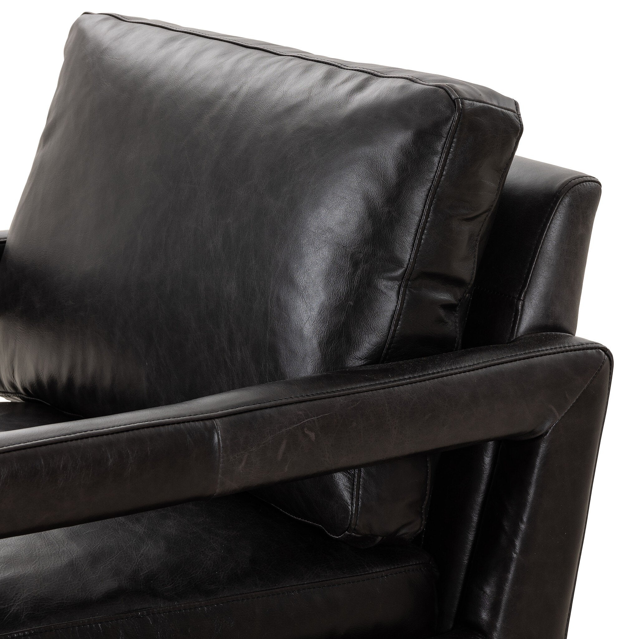 Four Hands Olson Swivel Chair — Sonoma Black