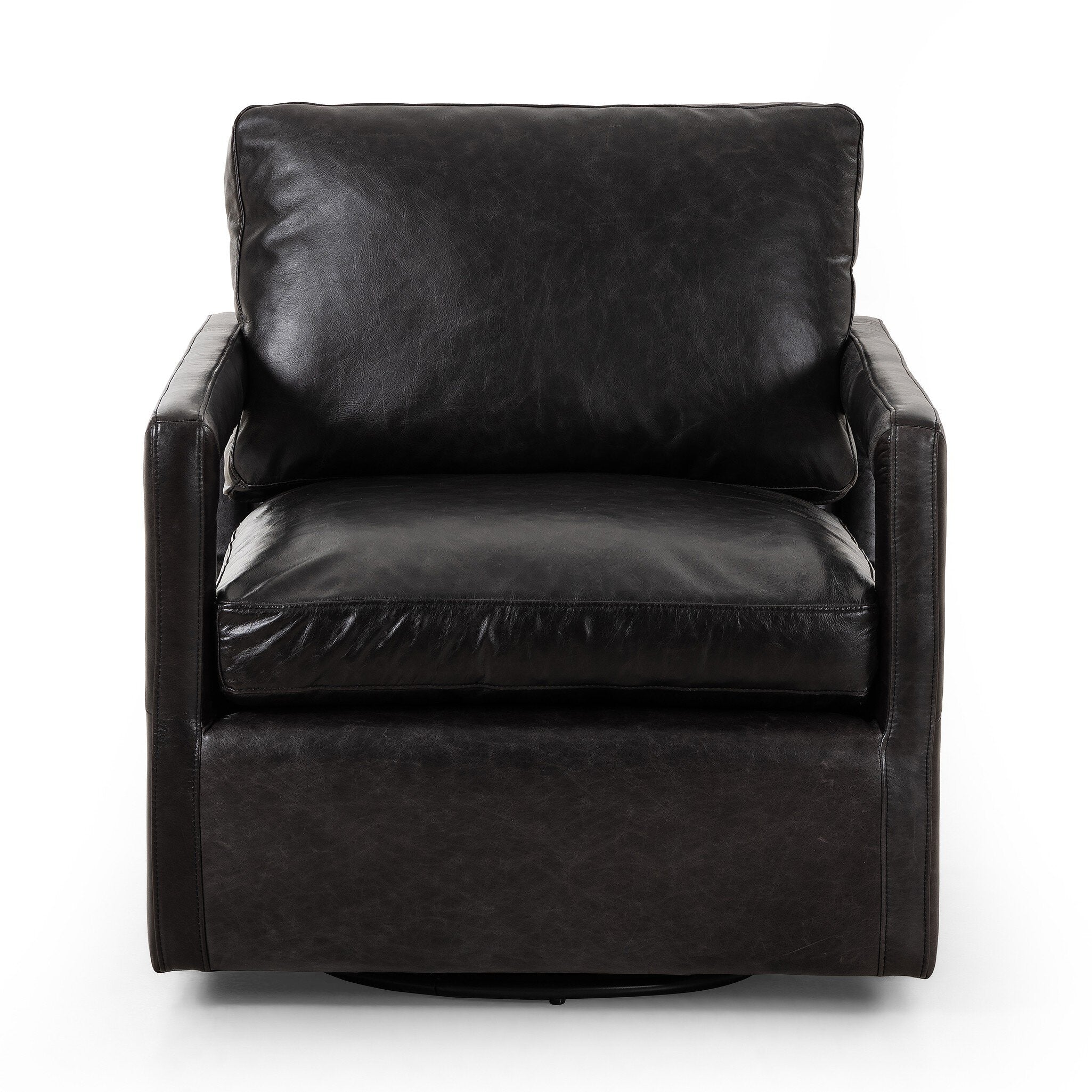 Four Hands Olson Swivel Chair — Sonoma Black