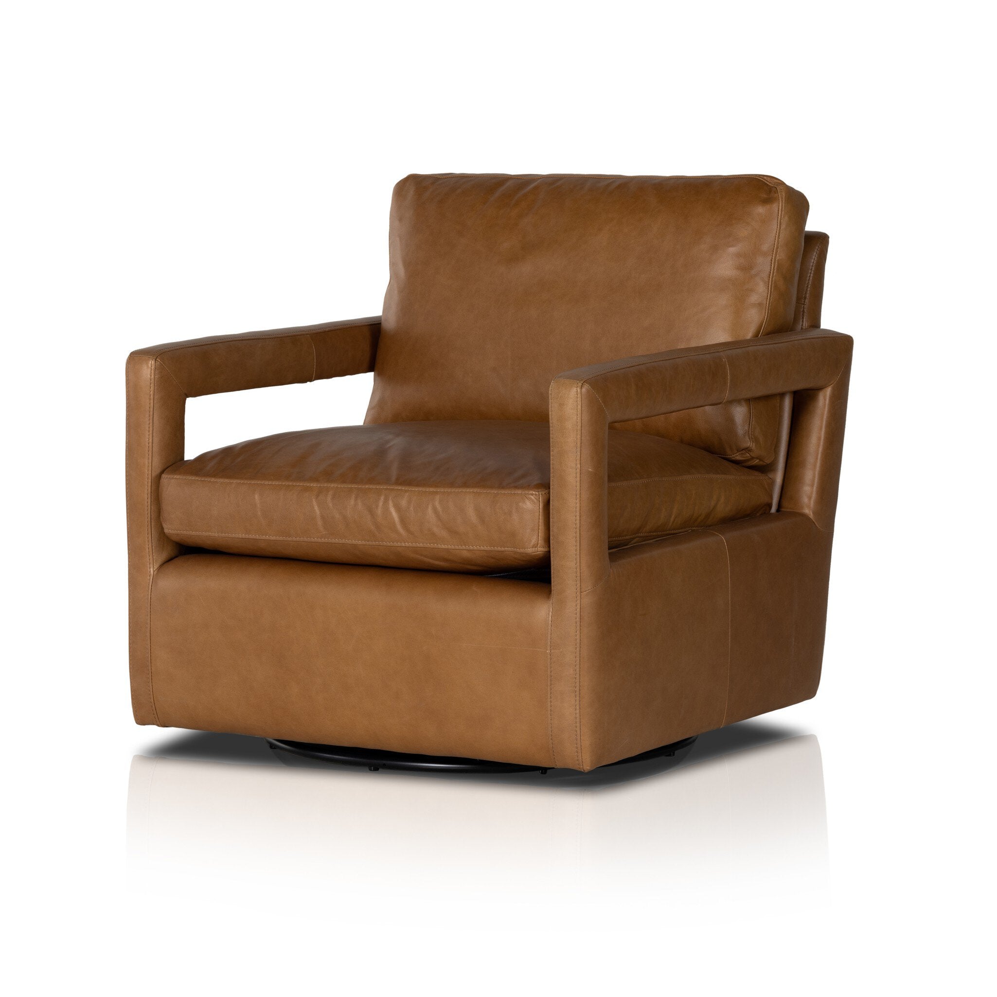 Four Hands Olson Swivel Chair — Sonoma Butterscotch